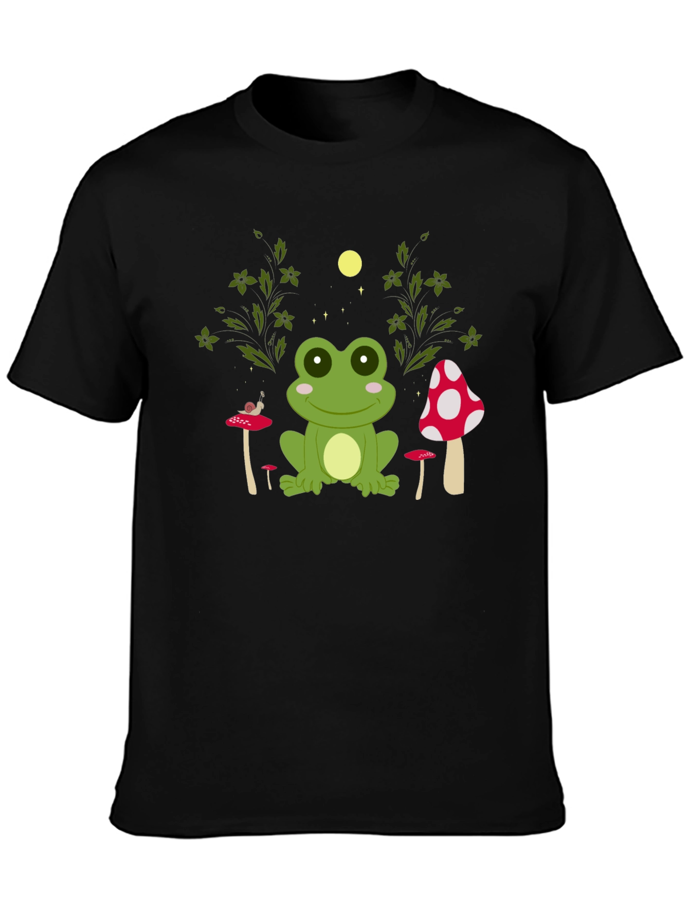 Frog and Mushroom Graphic Tee