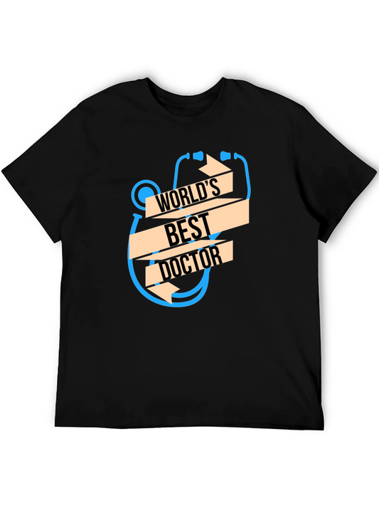 Worlds Best Doctor T-Shirt - Unique Stethoscope Design