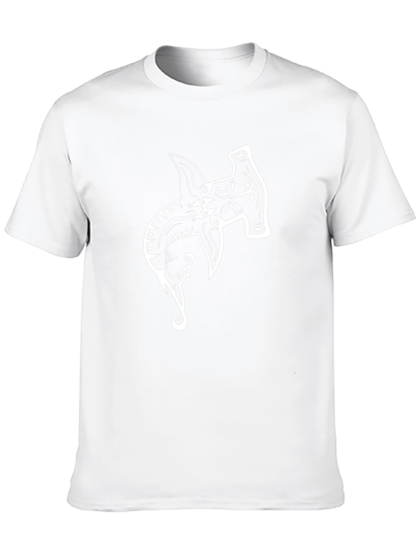 Black T-Shirt with Viking Hammer Design