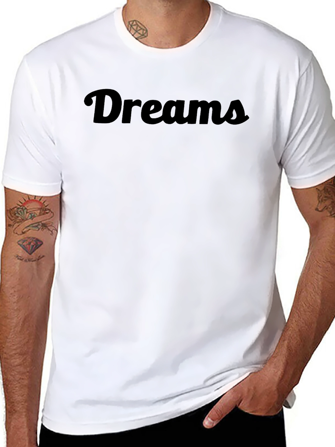 Dreams Black T-Shirt - Casual Comfort