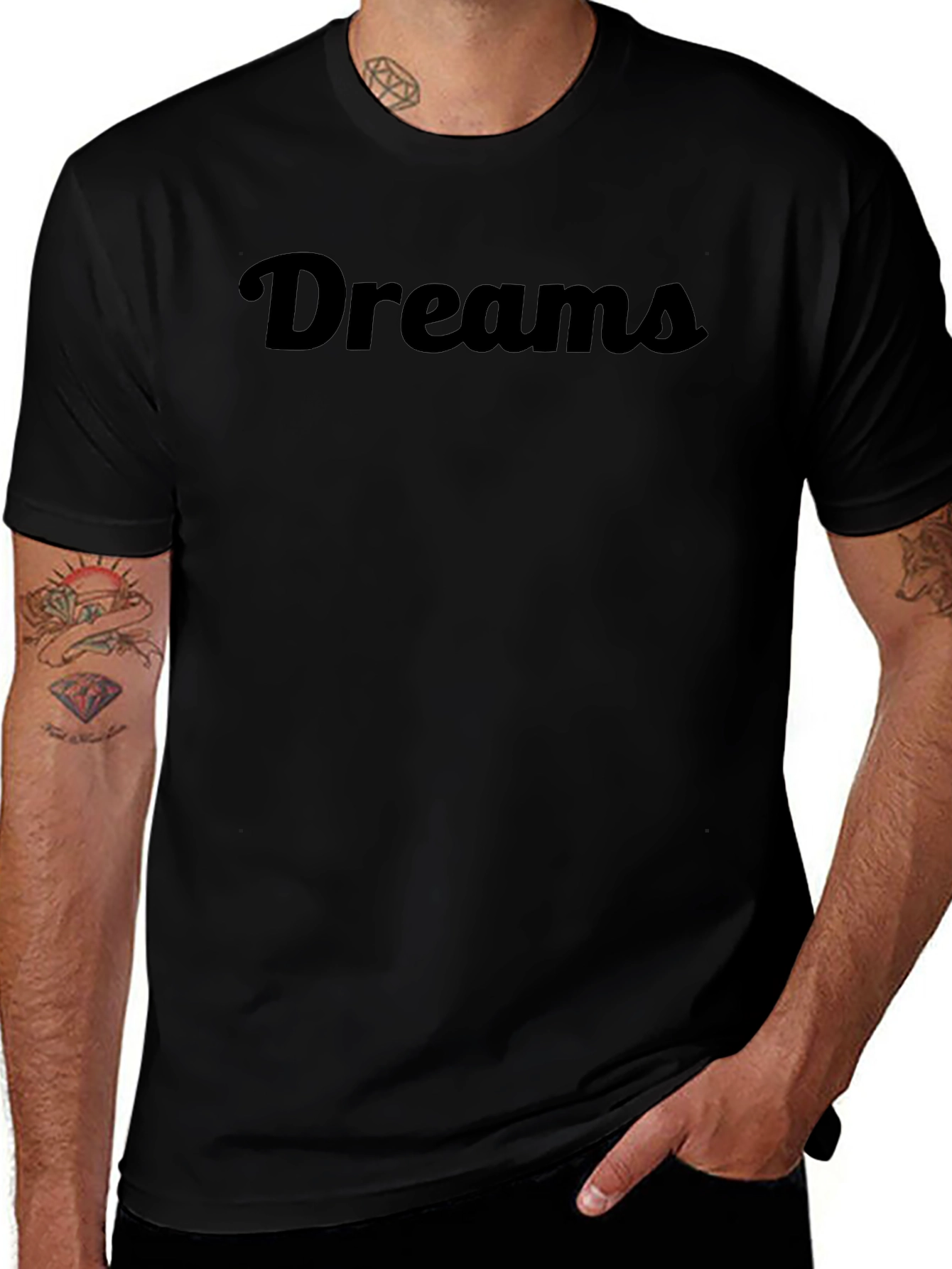 Dreams Black T-Shirt - Casual Comfort