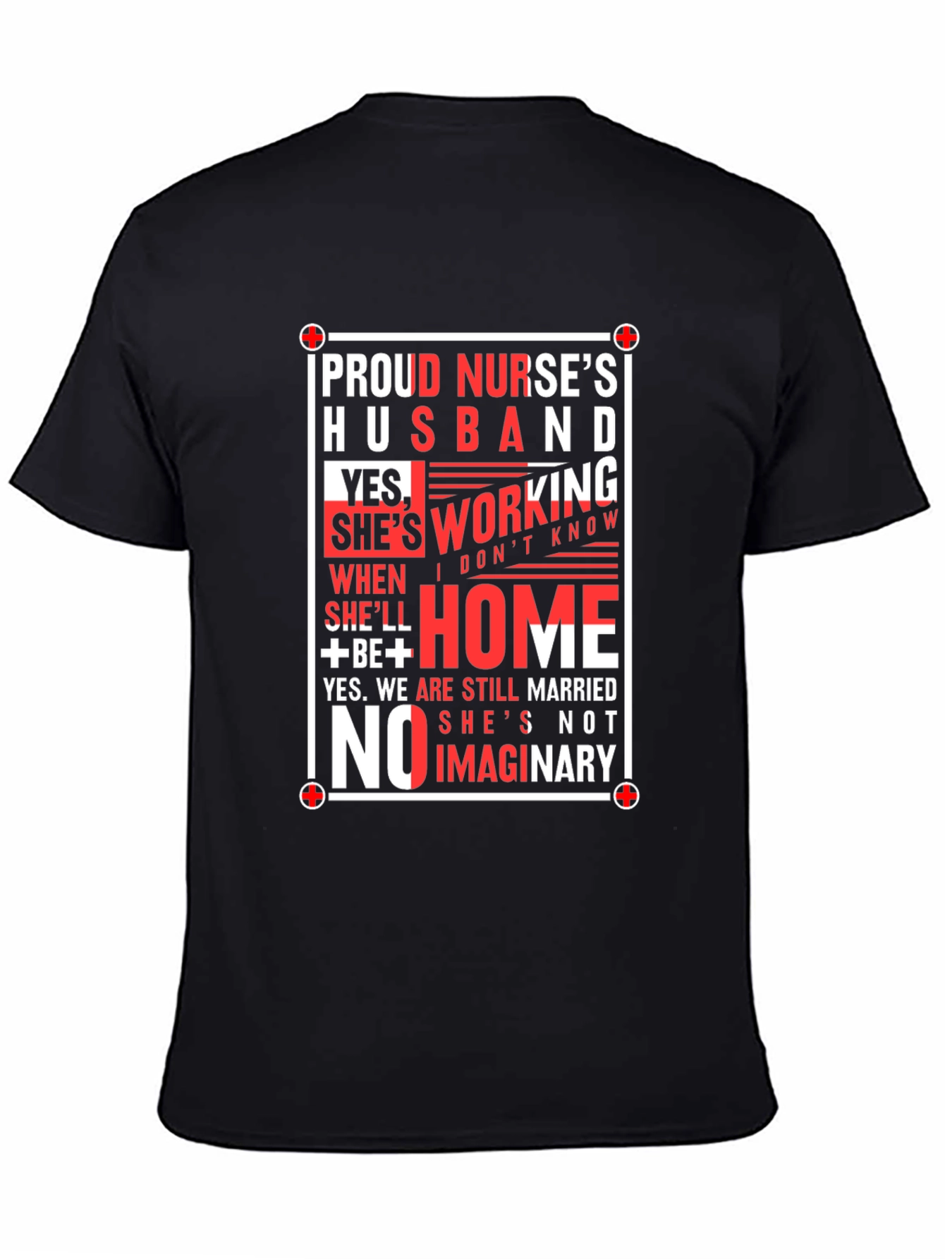 Proud Nurses Husband Graphic Tee
