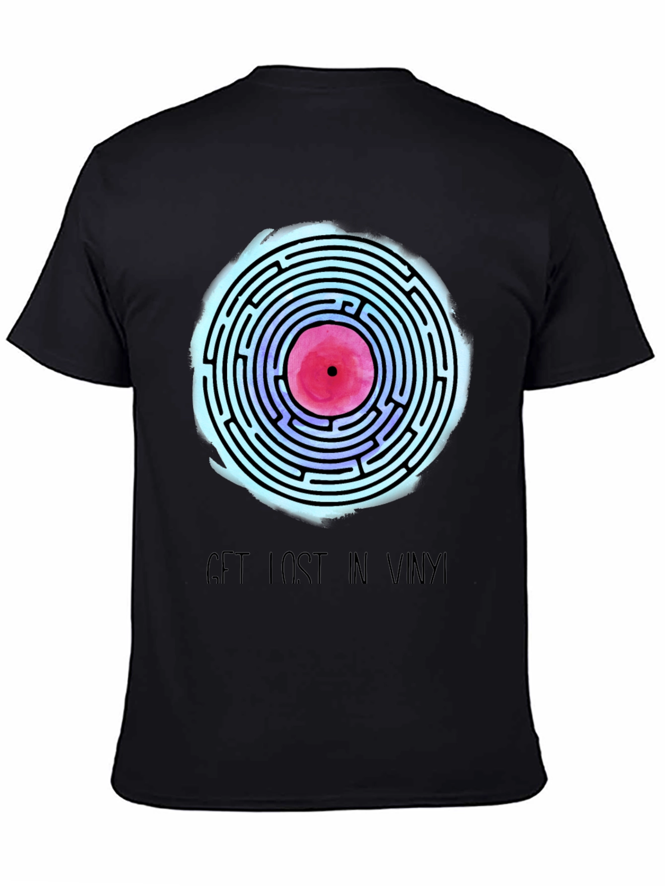Vinyl Maze Tee - Get Lost in Music
