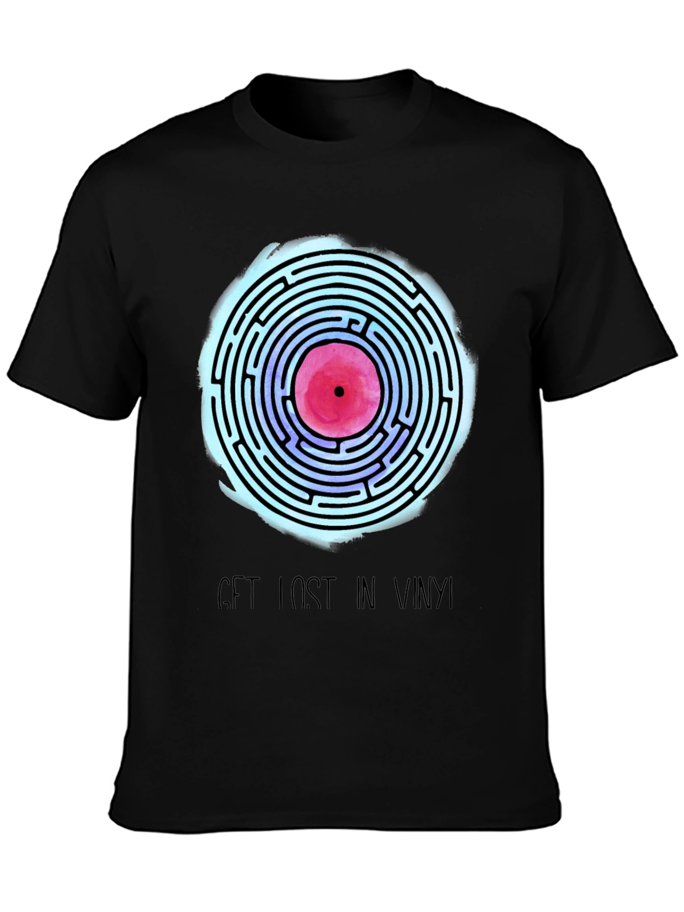 Vinyl Maze Tee - Get Lost in Music