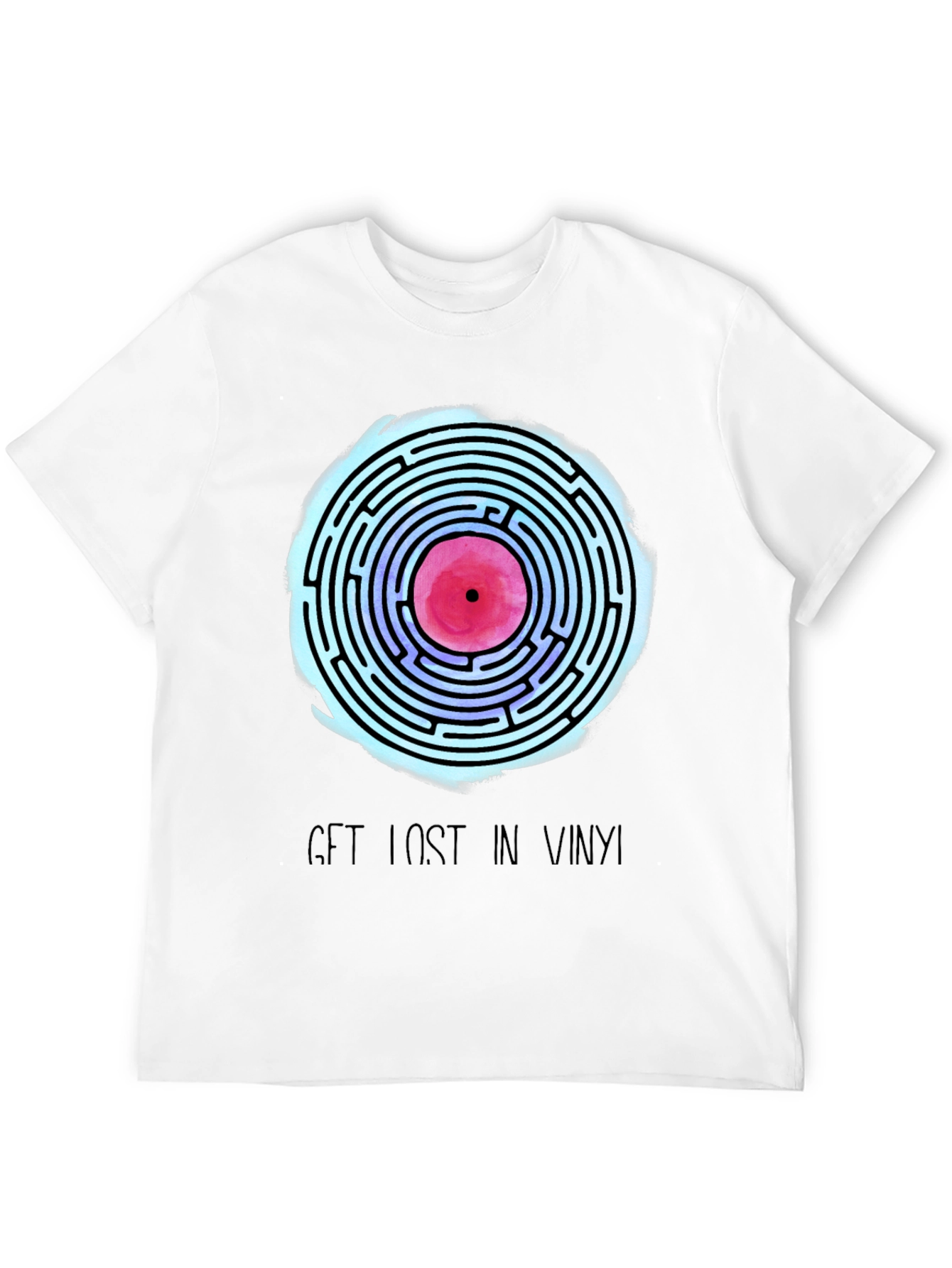 Vinyl Maze Tee - Get Lost in Music