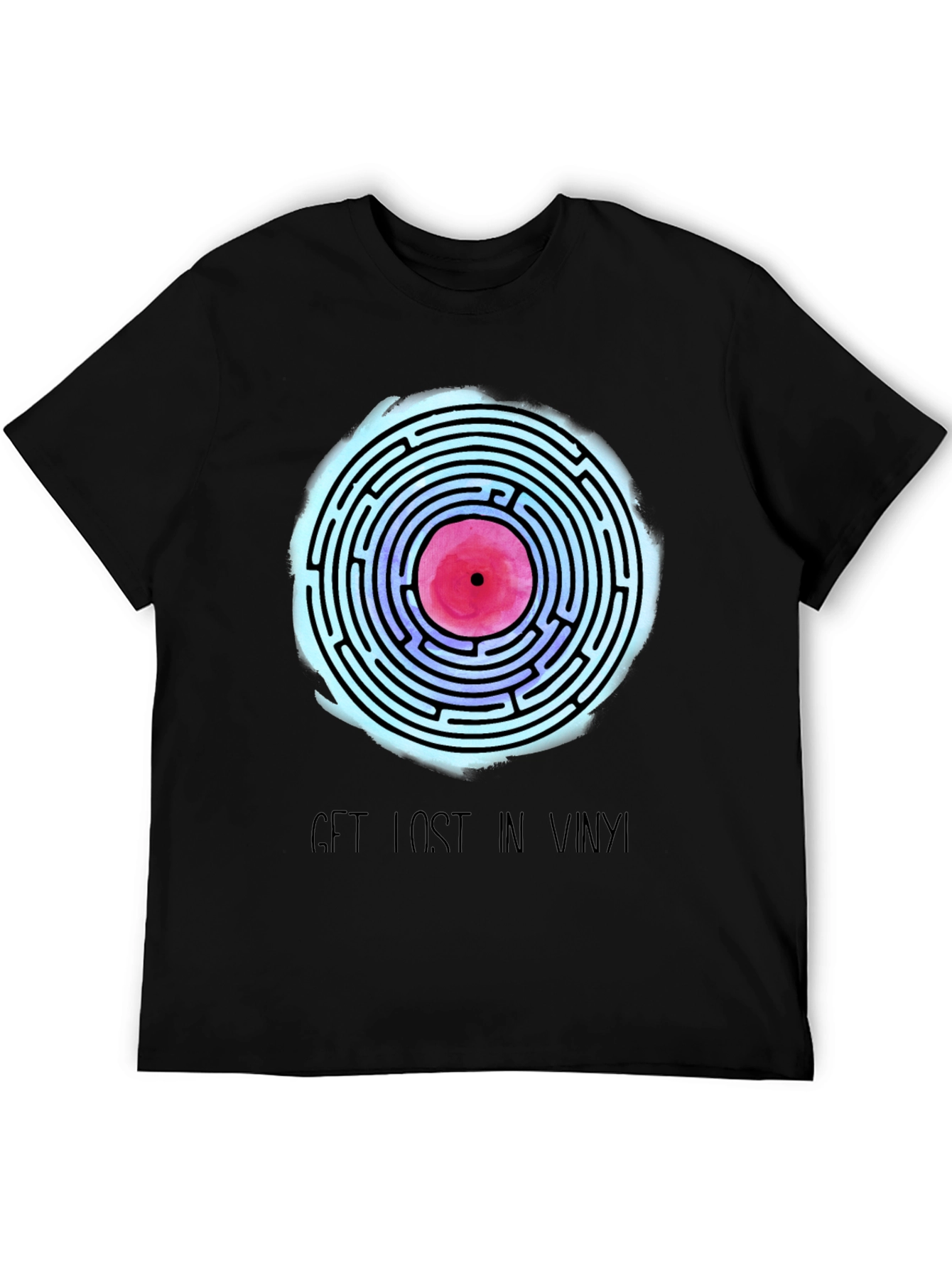 Vinyl Maze Tee - Get Lost in Music