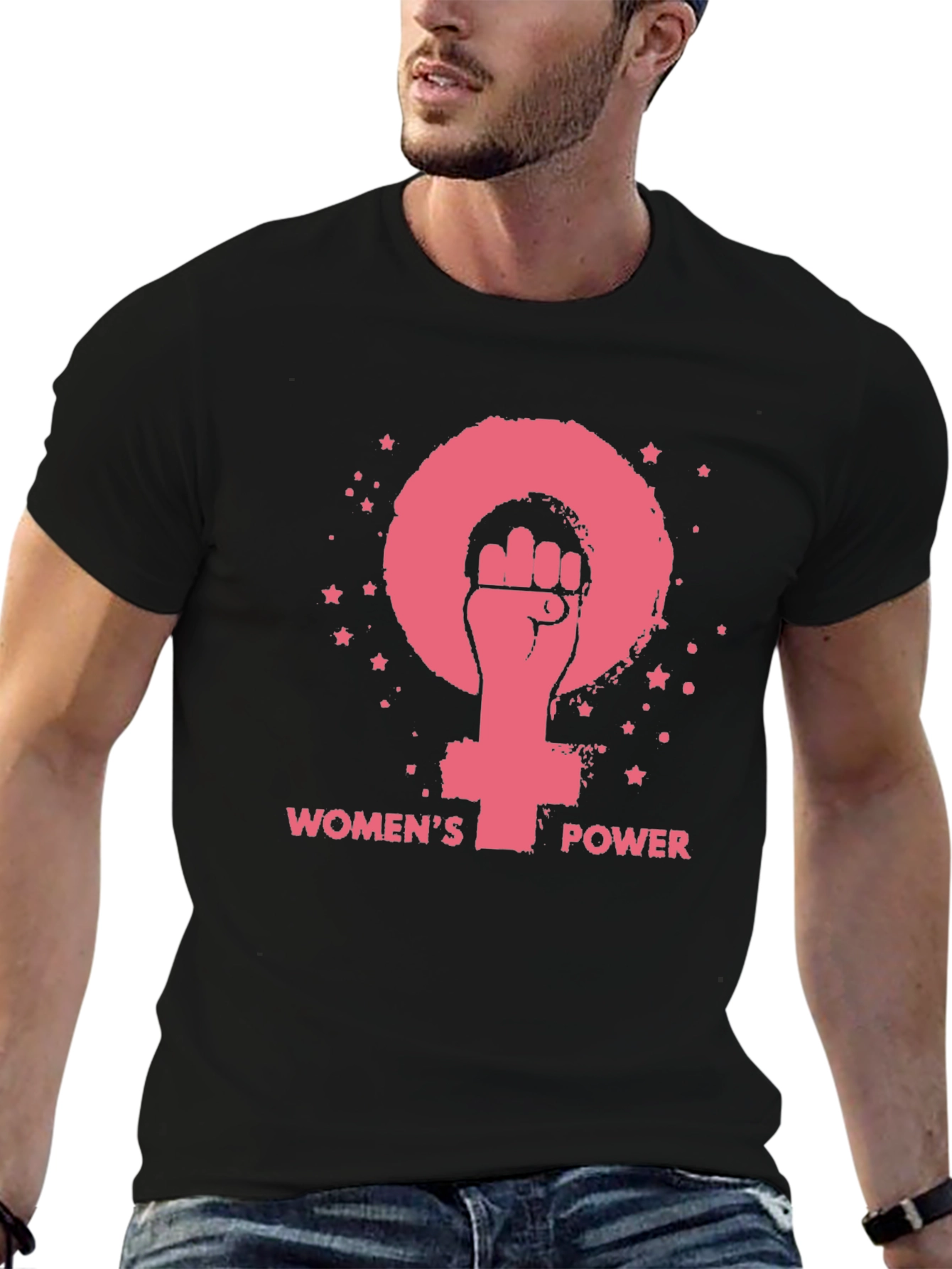 Womens Power Graphic Tee - Feminist Fist