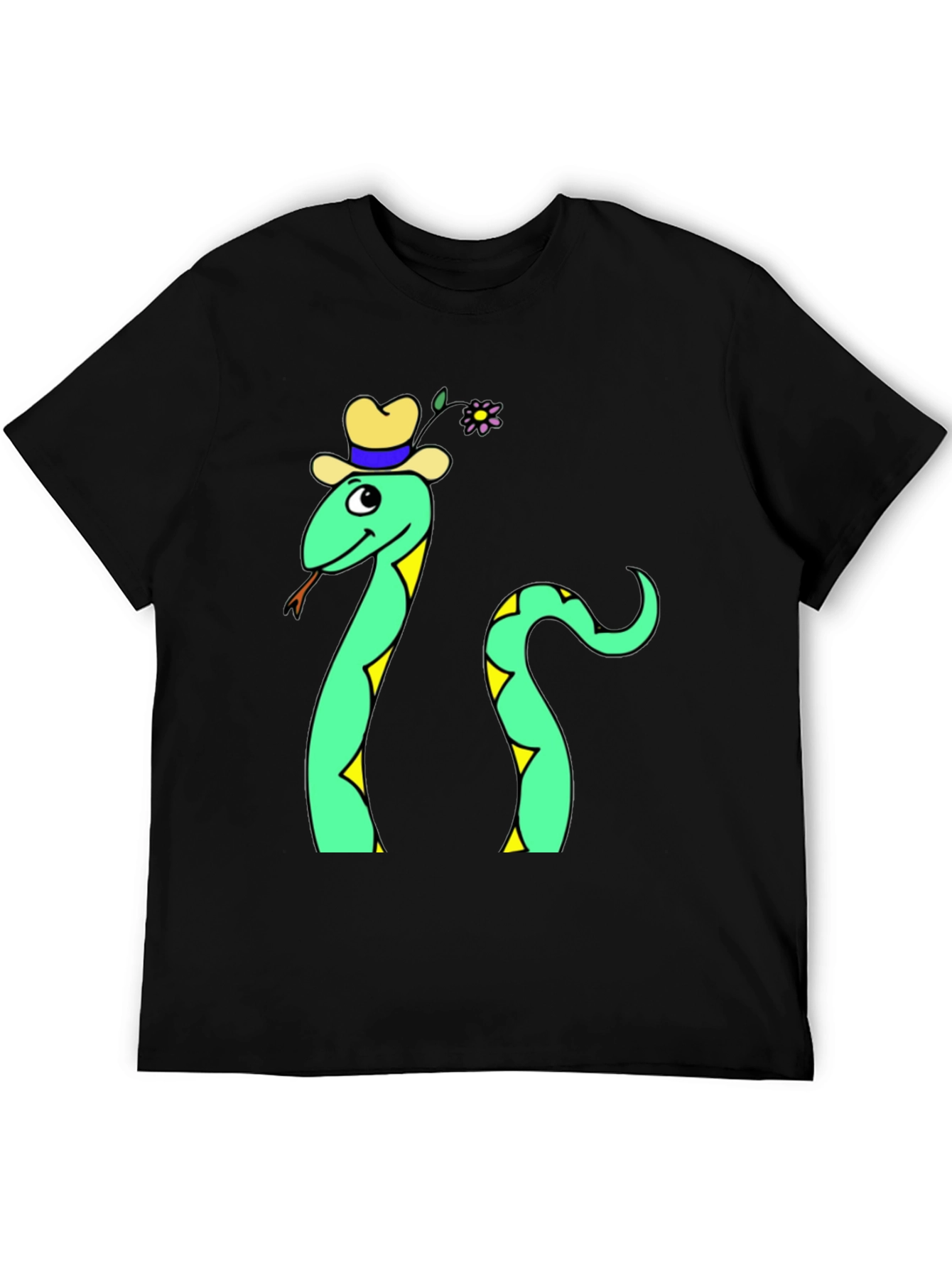 Funny Snake T-Shirt - Cartoon Reptile Graphic Tee