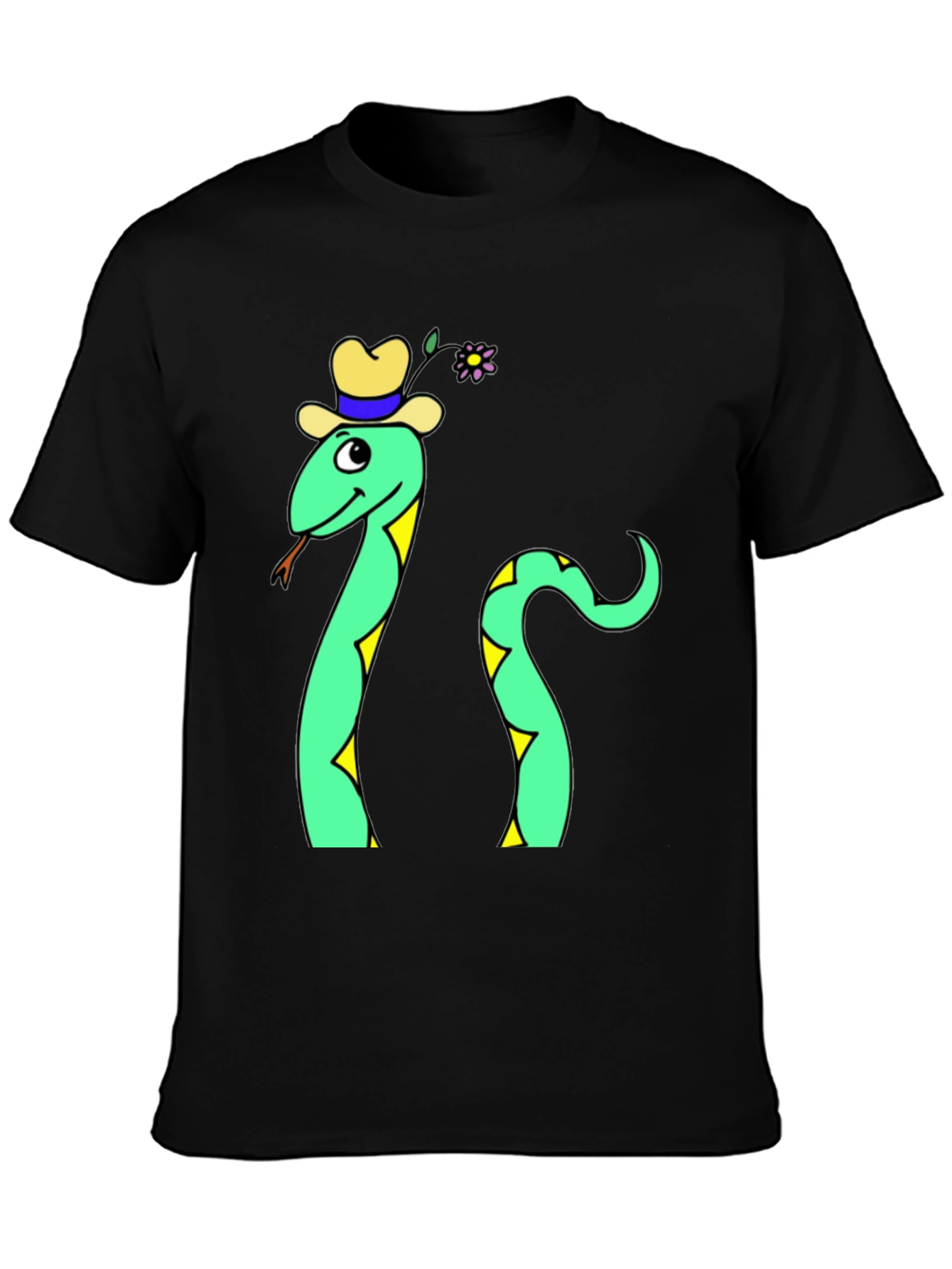 Funny Snake T-Shirt - Cartoon Reptile Graphic Tee