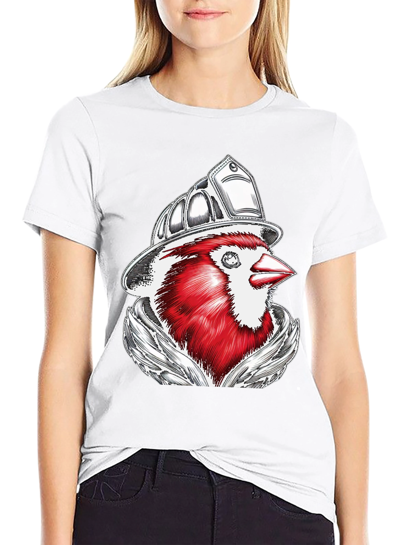 Cardinal Firefighter Graphic T-Shirt