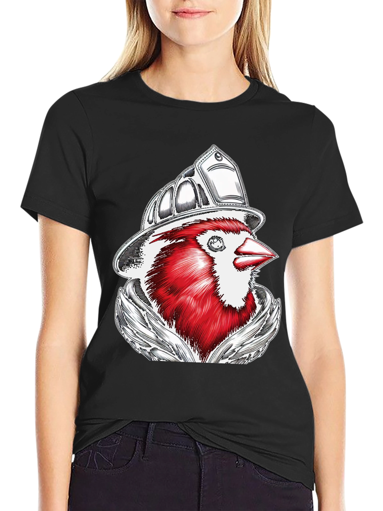 Cardinal Firefighter Graphic T-Shirt