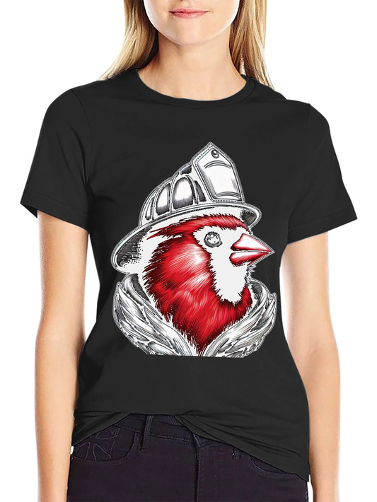 Cardinal Firefighter Graphic T-Shirt