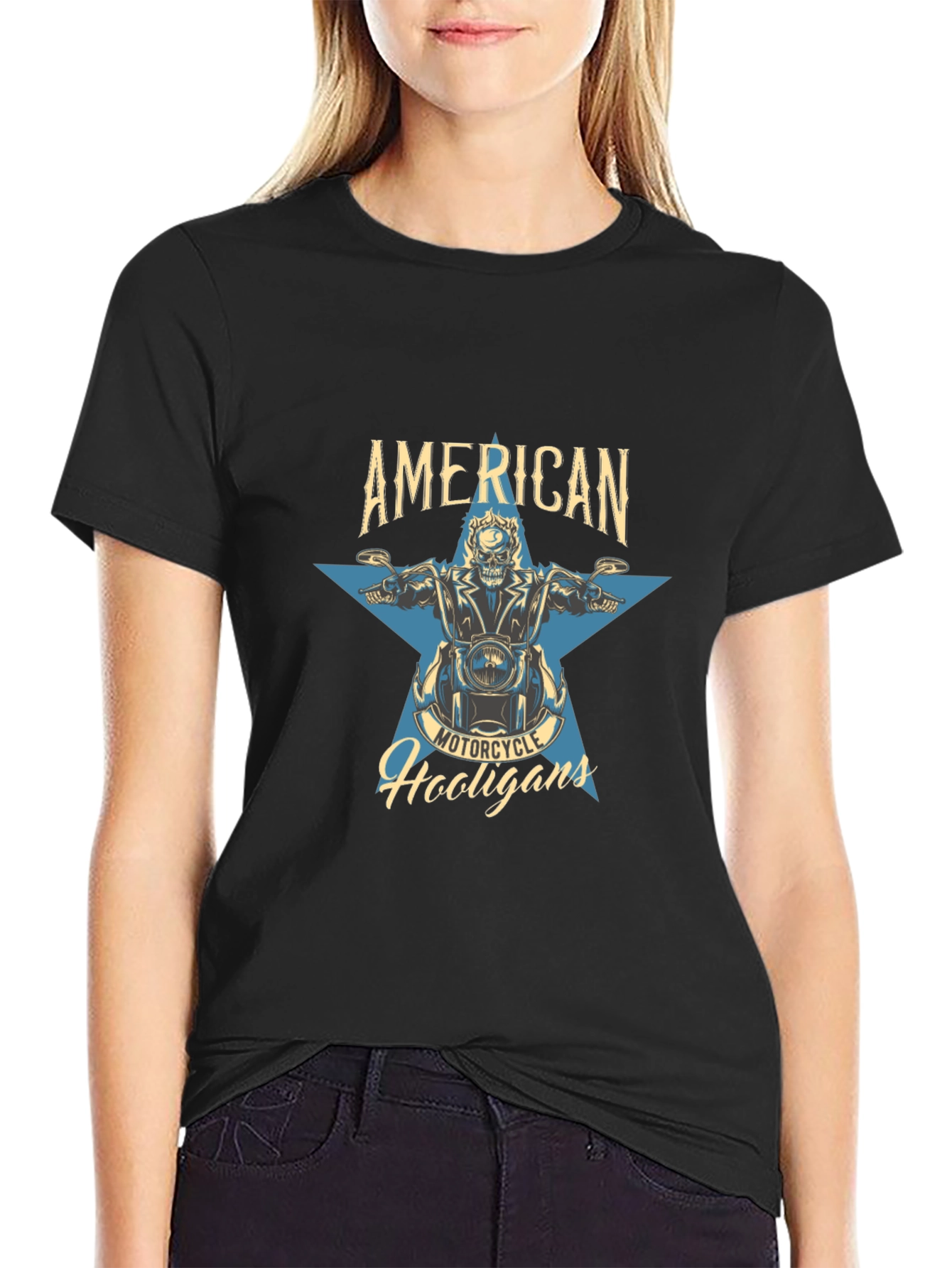 American Motorcycle Hooligans Graphic T-Shirt