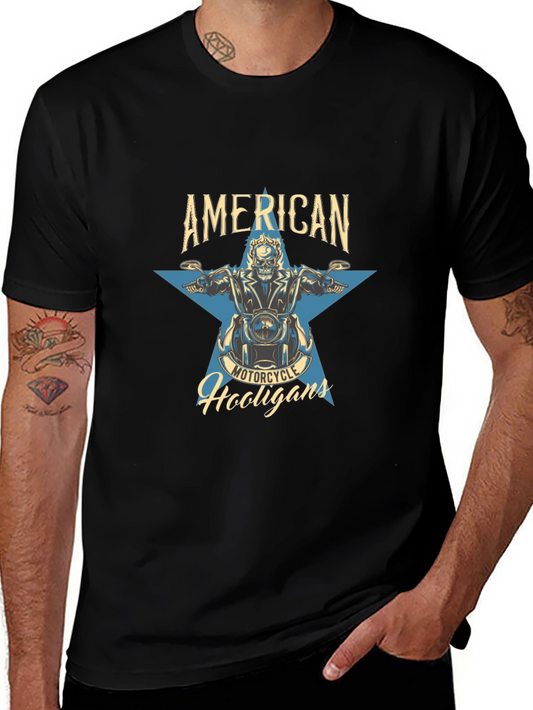 American Motorcycle Hooligans Graphic T-Shirt