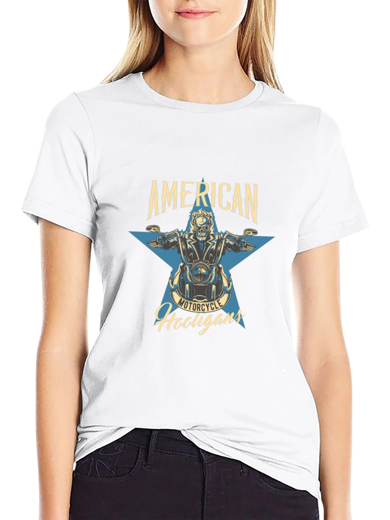 American Motorcycle Hooligans Graphic T-Shirt
