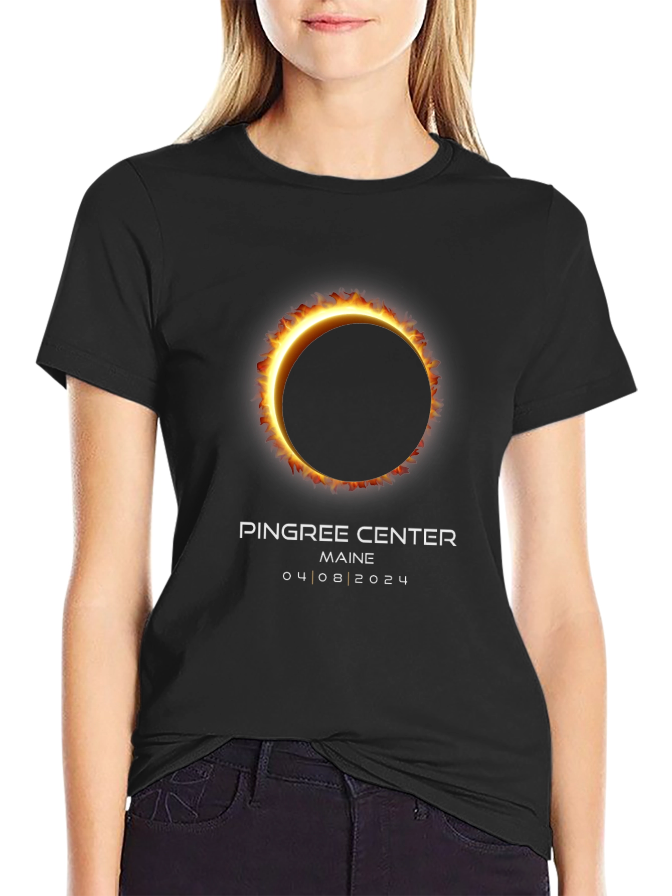 Eclipse 2024 T-Shirt - Pingree Center Maine