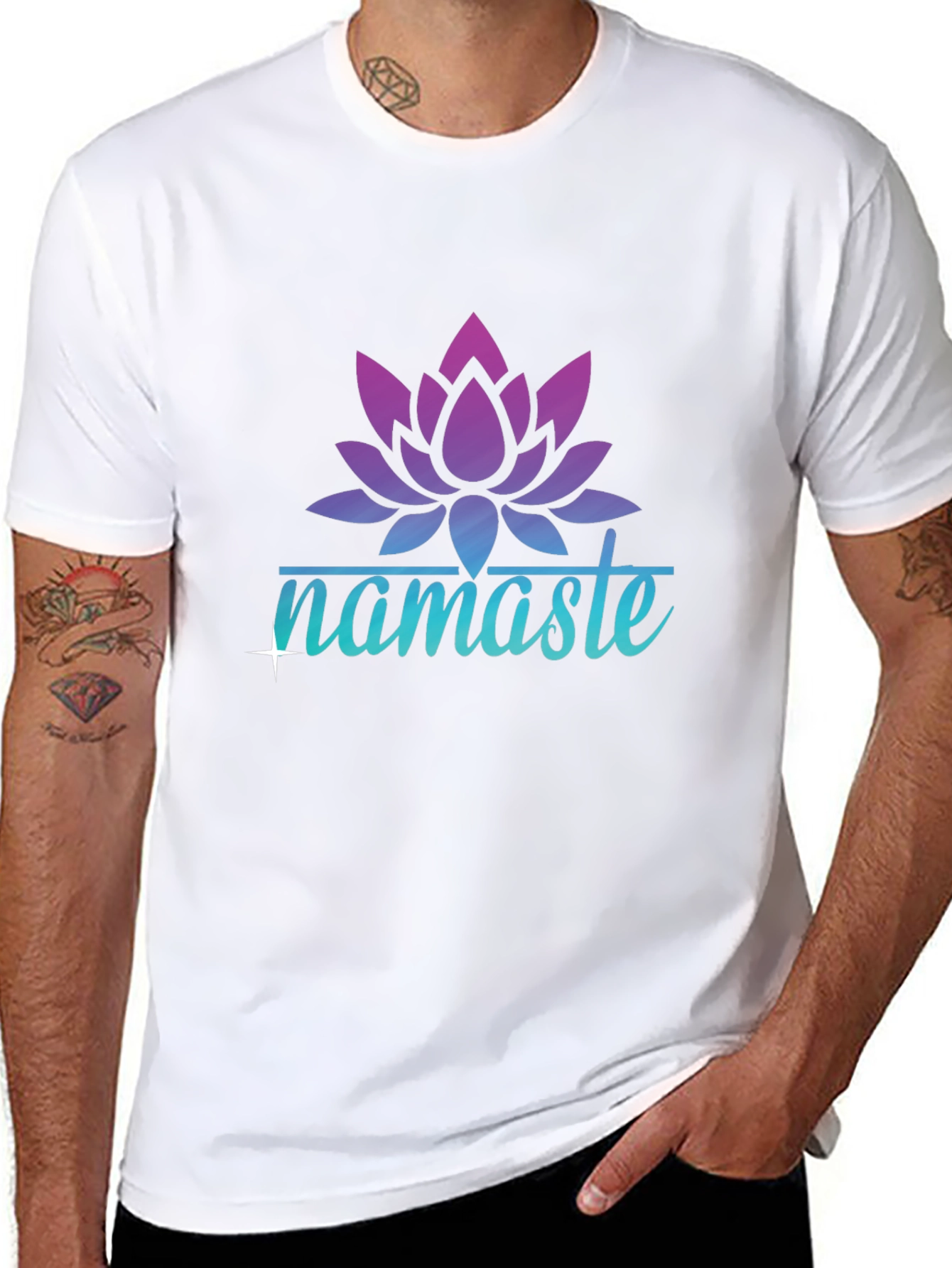 Namaste Lotus Graphic Tee