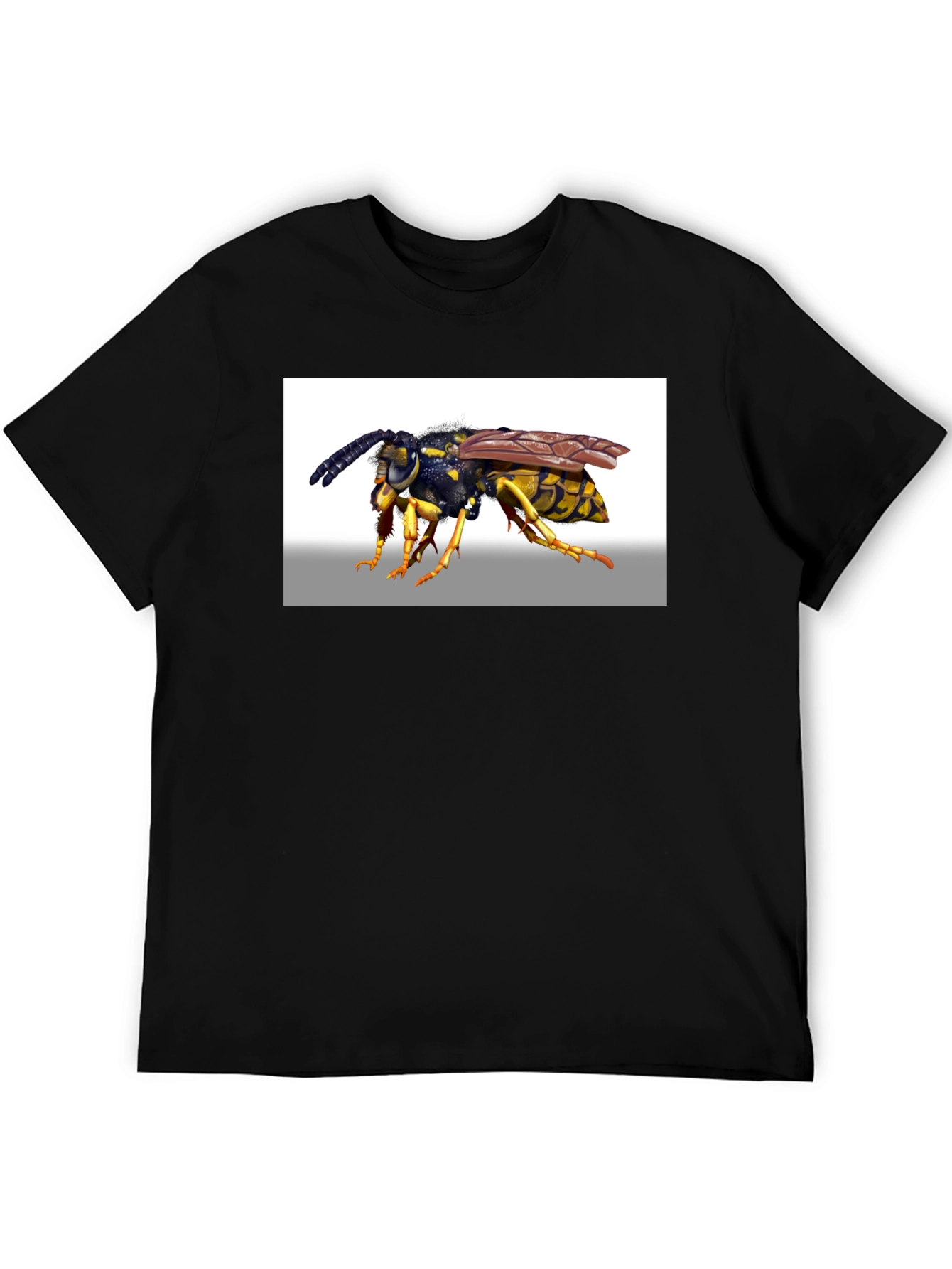 Wasp Graphic T-Shirt - Black Cotton Tee