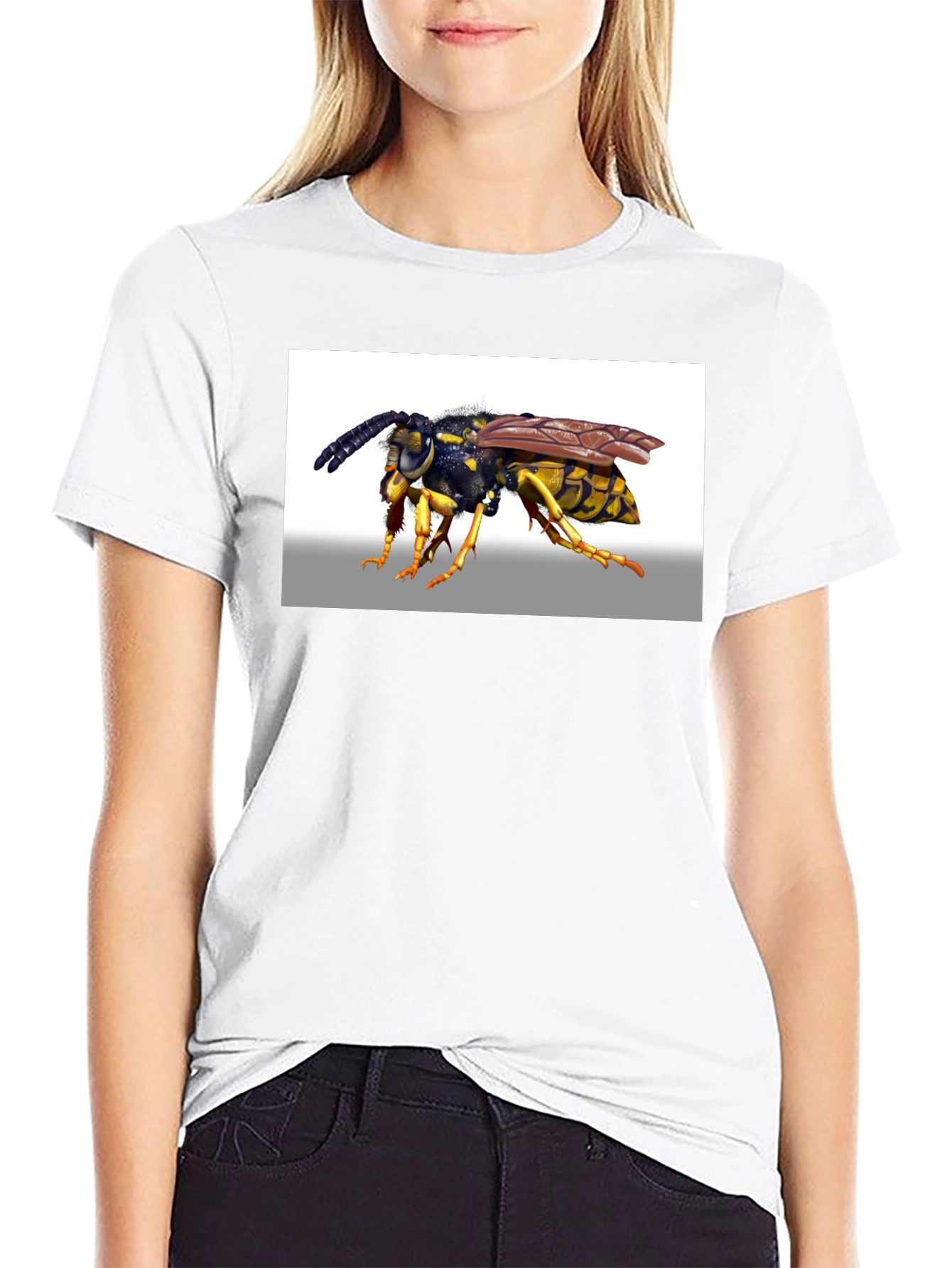Wasp Graphic T-Shirt - Black Cotton Tee