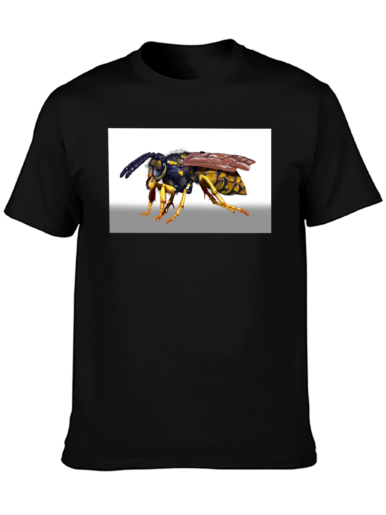 Wasp Graphic T-Shirt - Black Cotton Tee