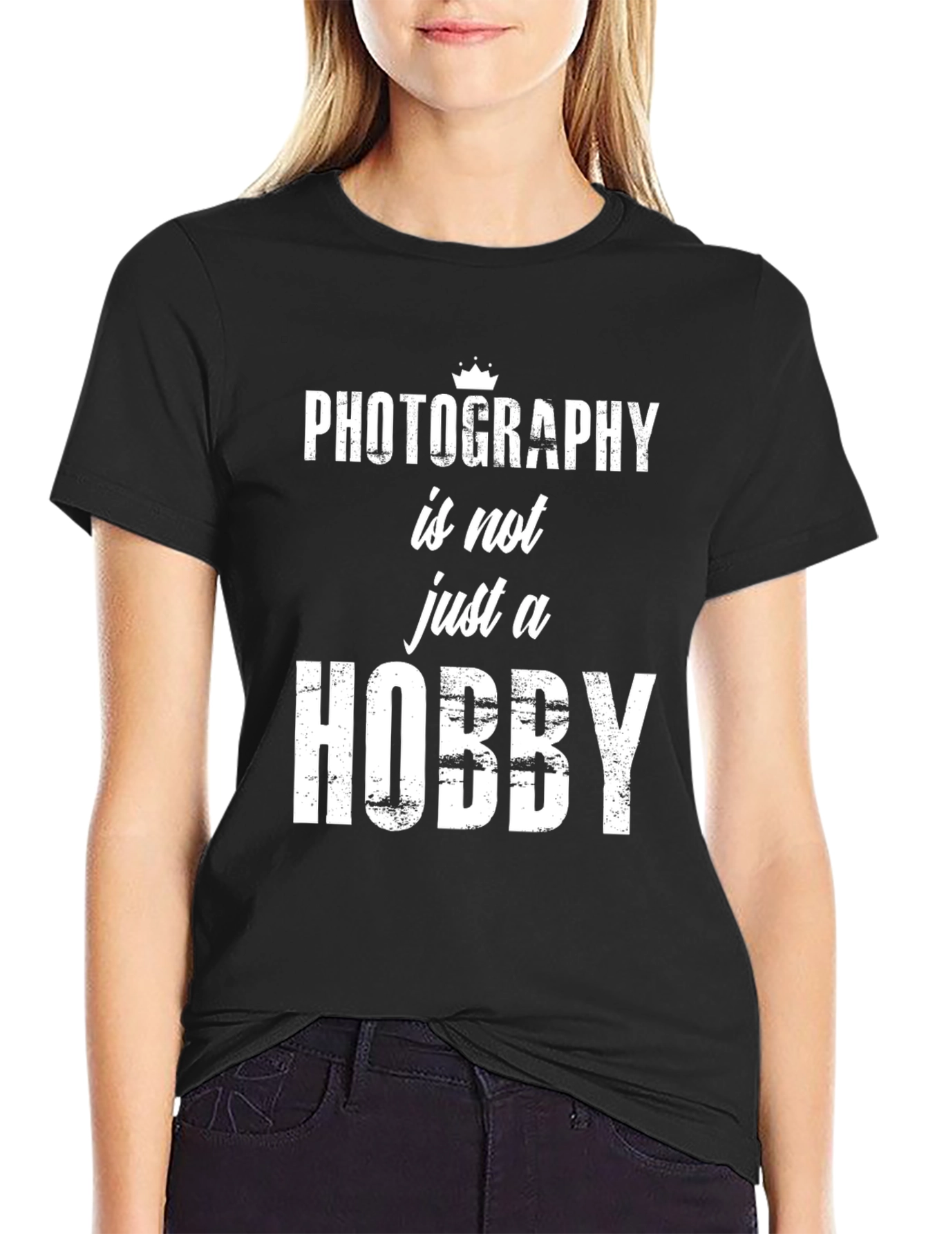 Photography Hobby T-Shirt - Mens Black Graphic Tee