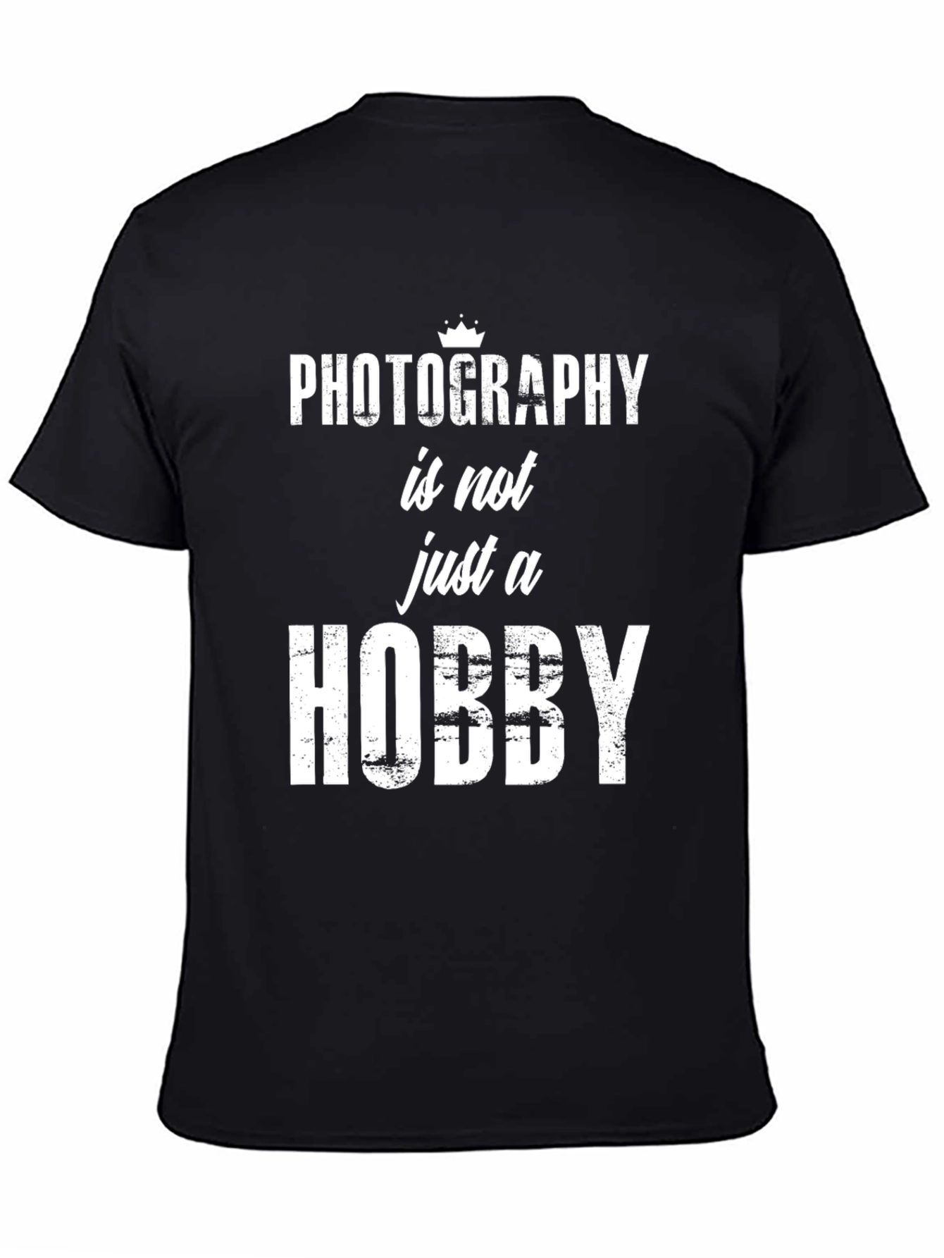 Photography Hobby T-Shirt - Mens Black Graphic Tee