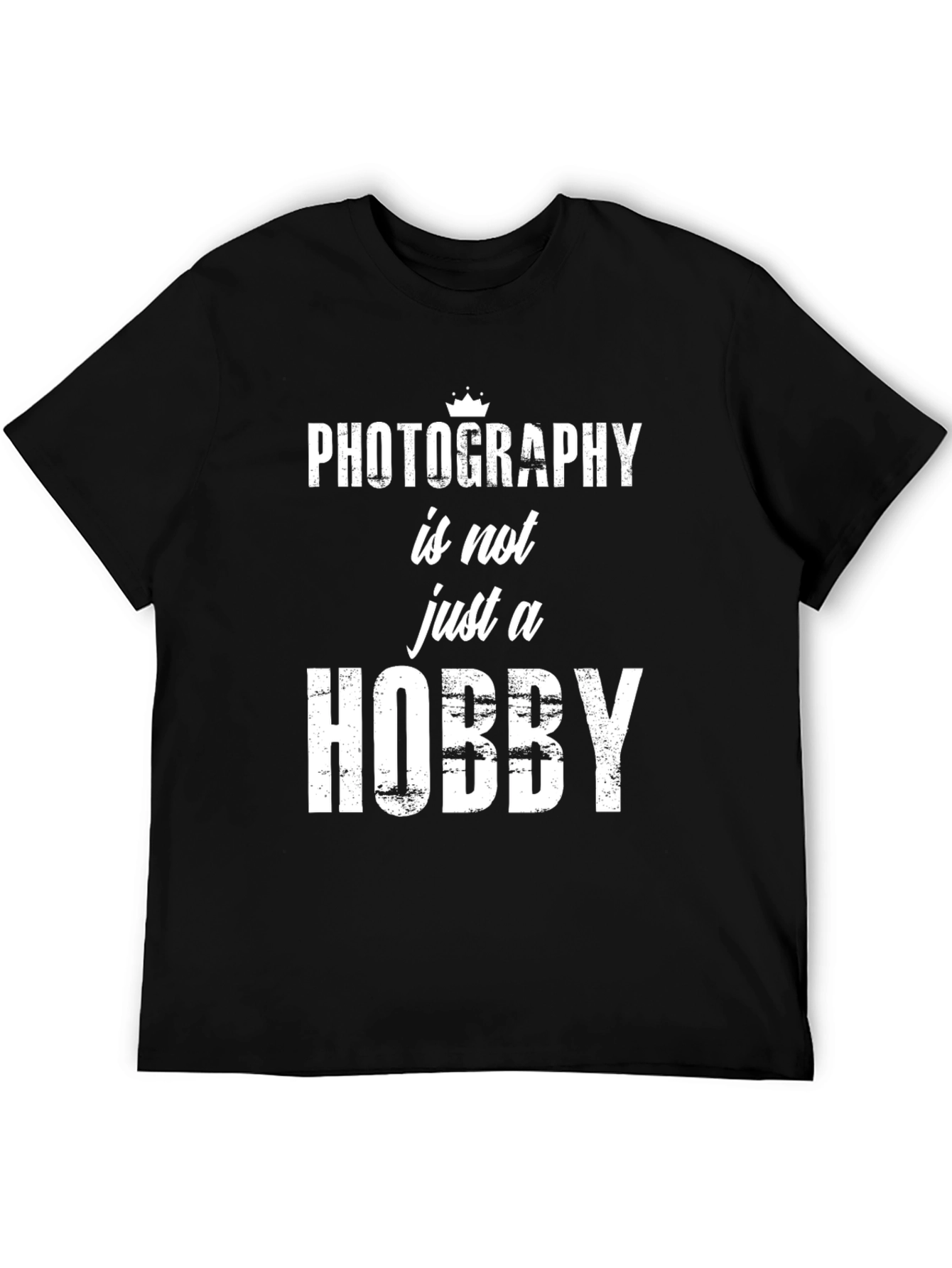 Photography Hobby T-Shirt - Mens Black Graphic Tee