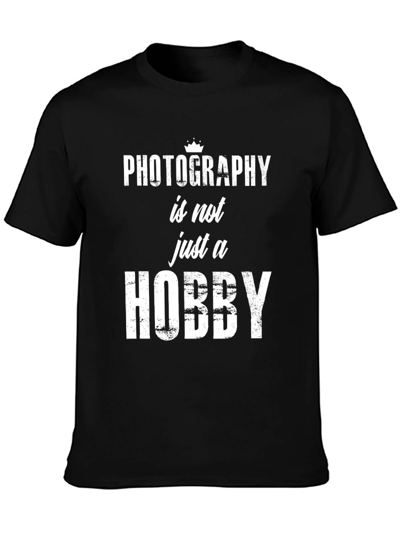 Photography Hobby T-Shirt - Mens Black Graphic Tee