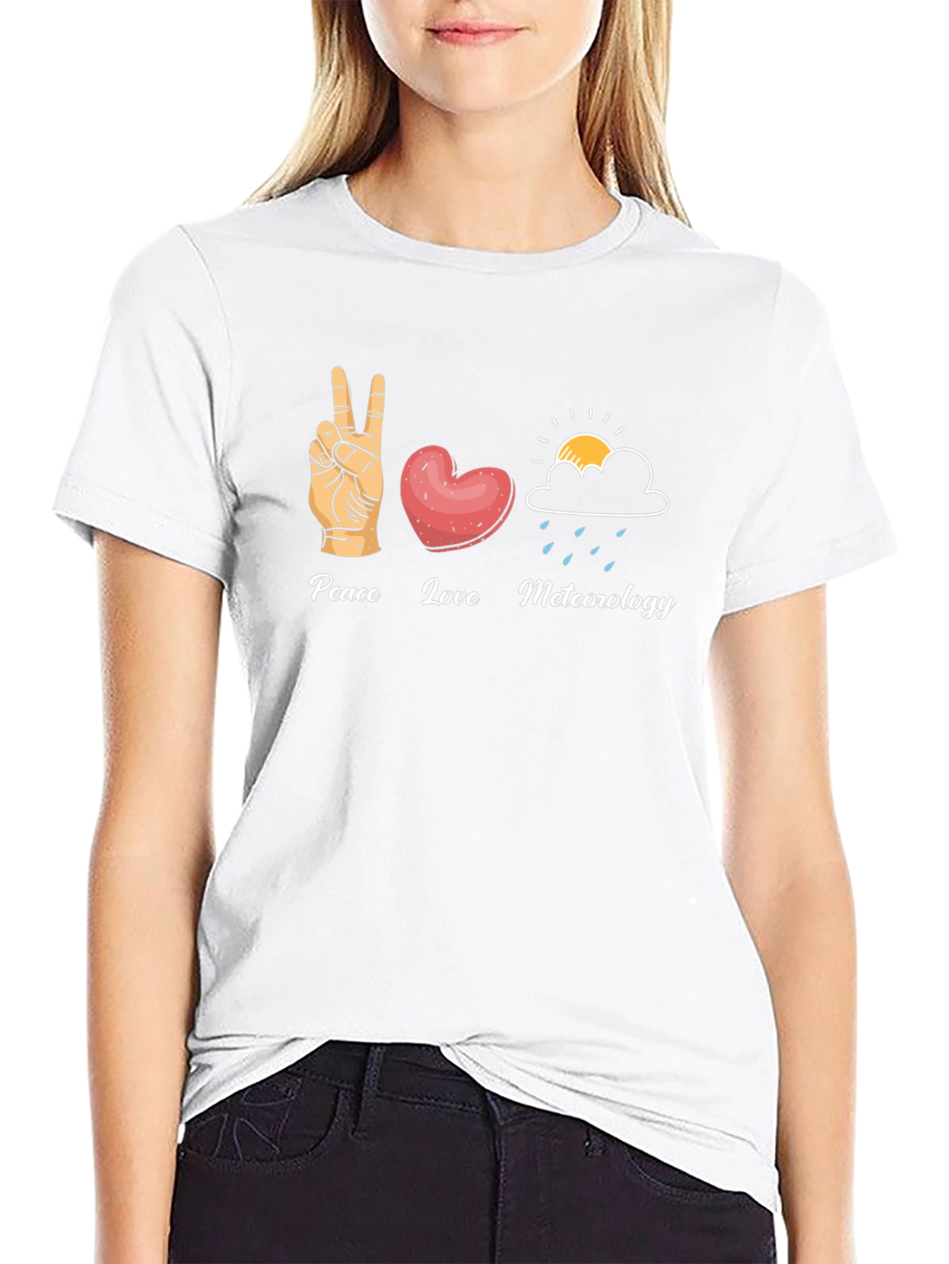 Peace Love Meteorology T-Shirt