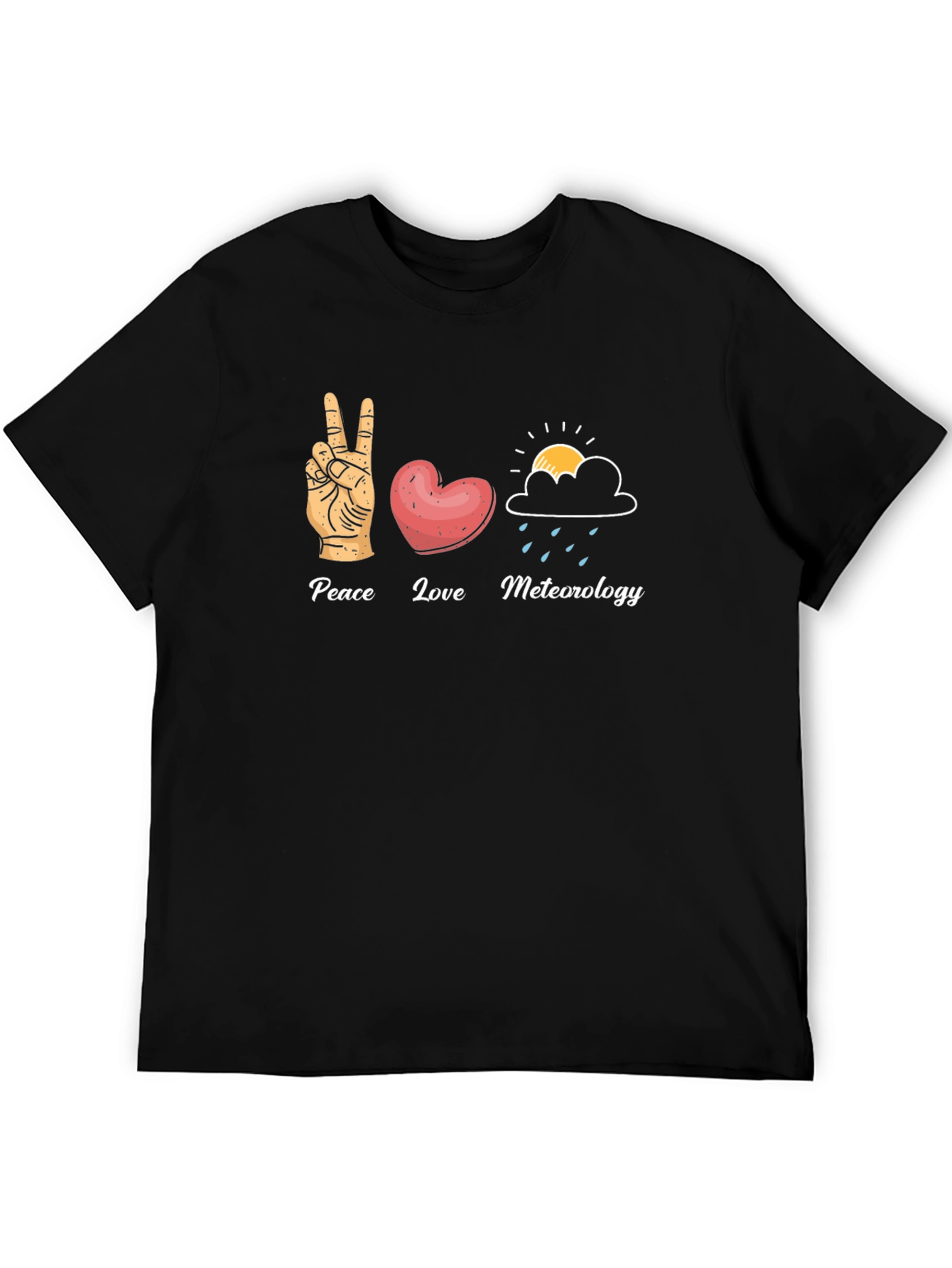 Peace Love Meteorology T-Shirt
