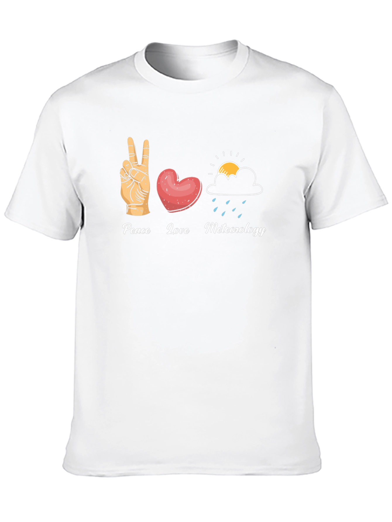 Peace Love Meteorology T-Shirt