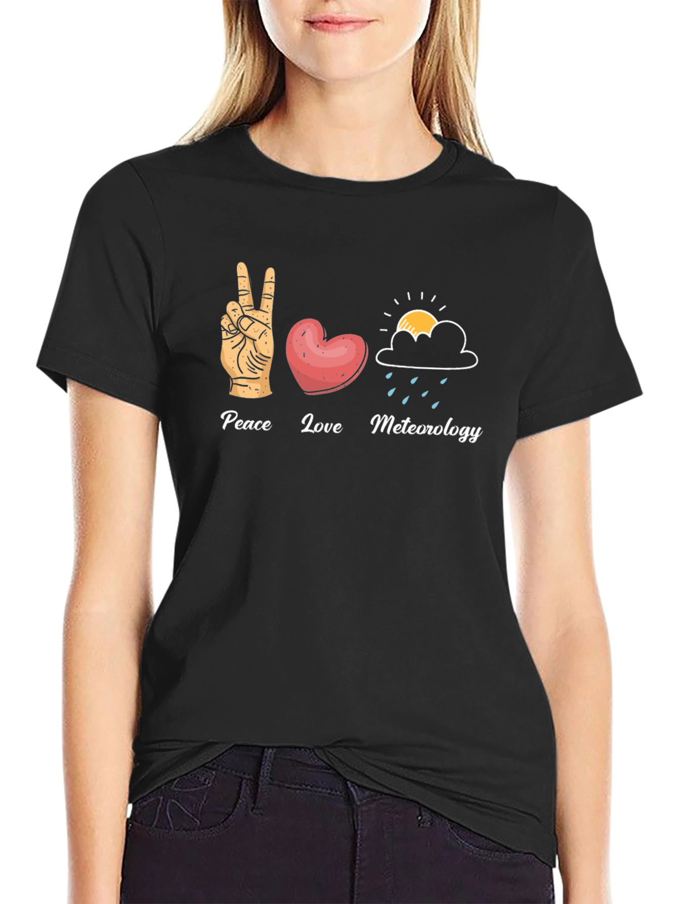 Peace Love Meteorology T-Shirt