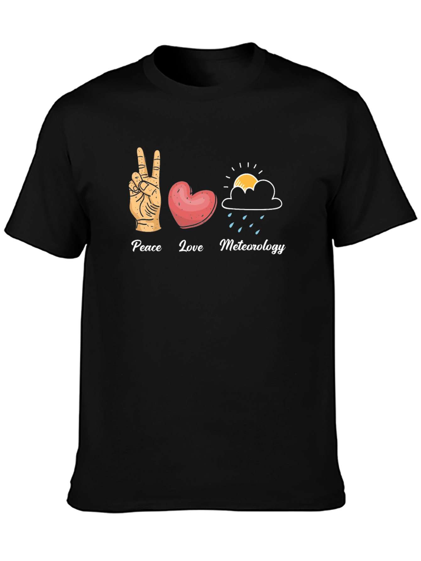 Peace Love Meteorology T-Shirt