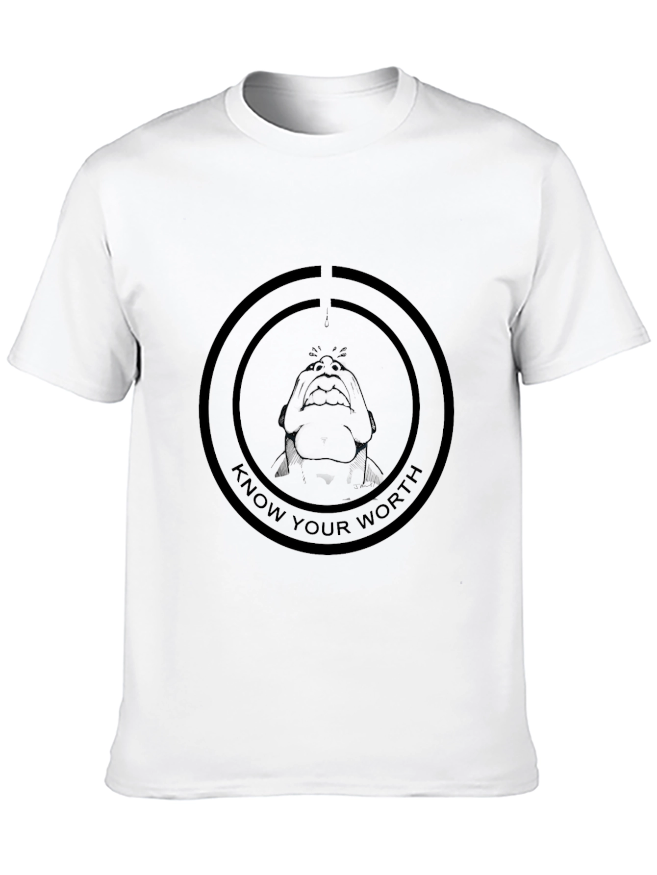 Know Your Worth Black Graphic T-Shirt