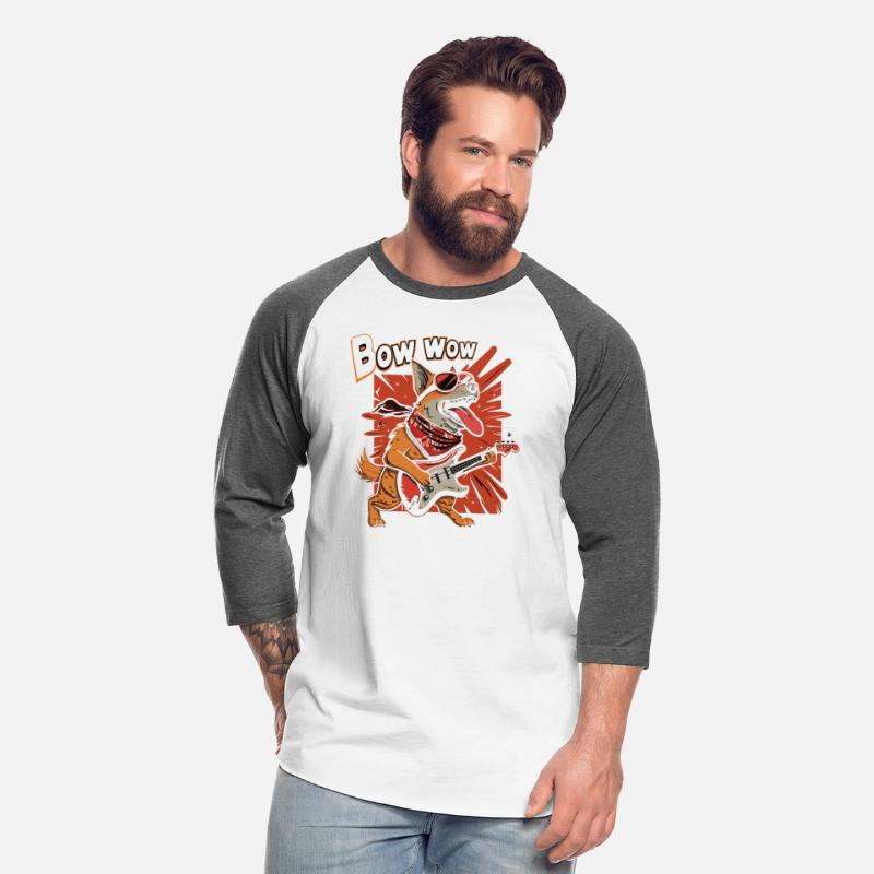 A Cute Cartoon dog play Guitar