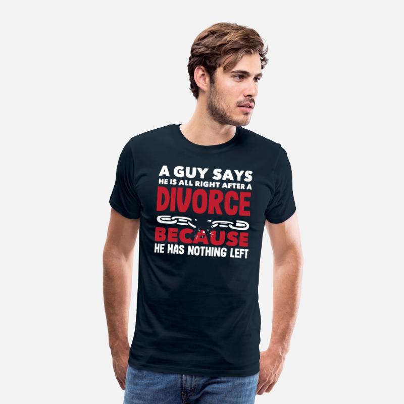 A Guy Says He Is All Right After A Divorce