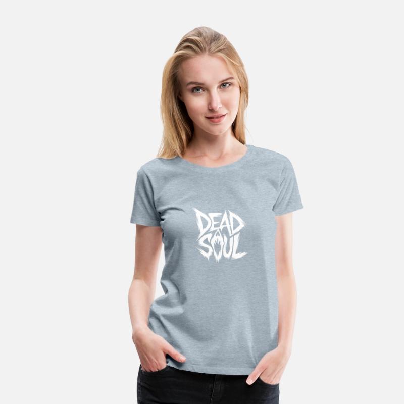 a stylized illustration of the text dead soul