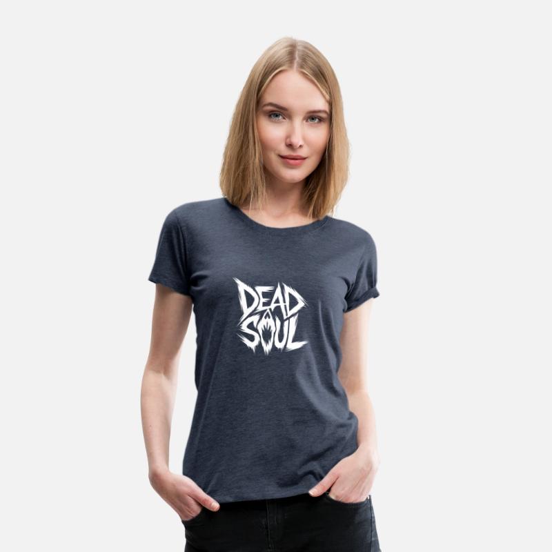a stylized illustration of the text dead soul
