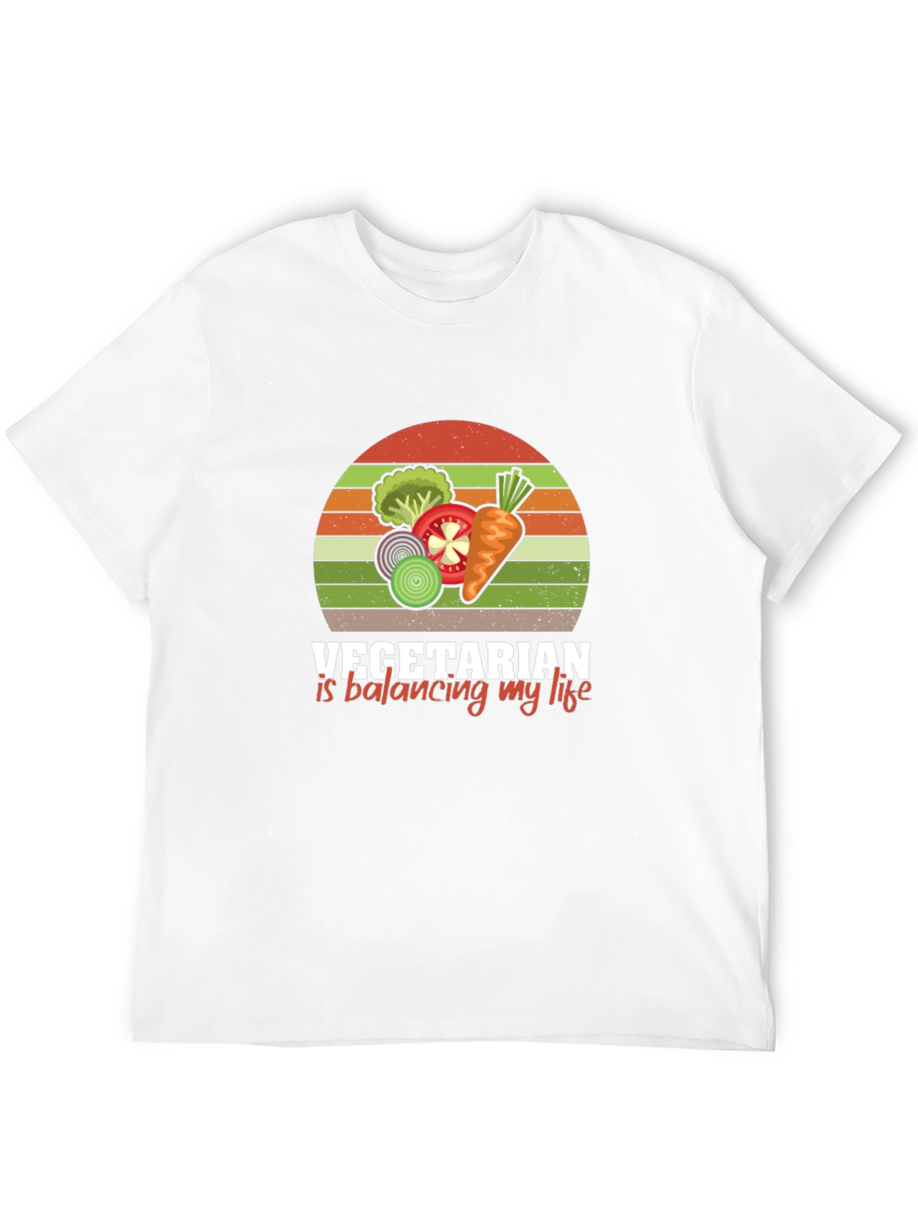 Vegetarian Balancing Life Graphic Tee