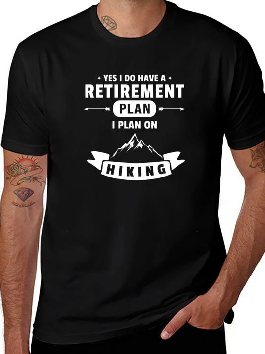 Retirement Plan Hiking Graphic Tee