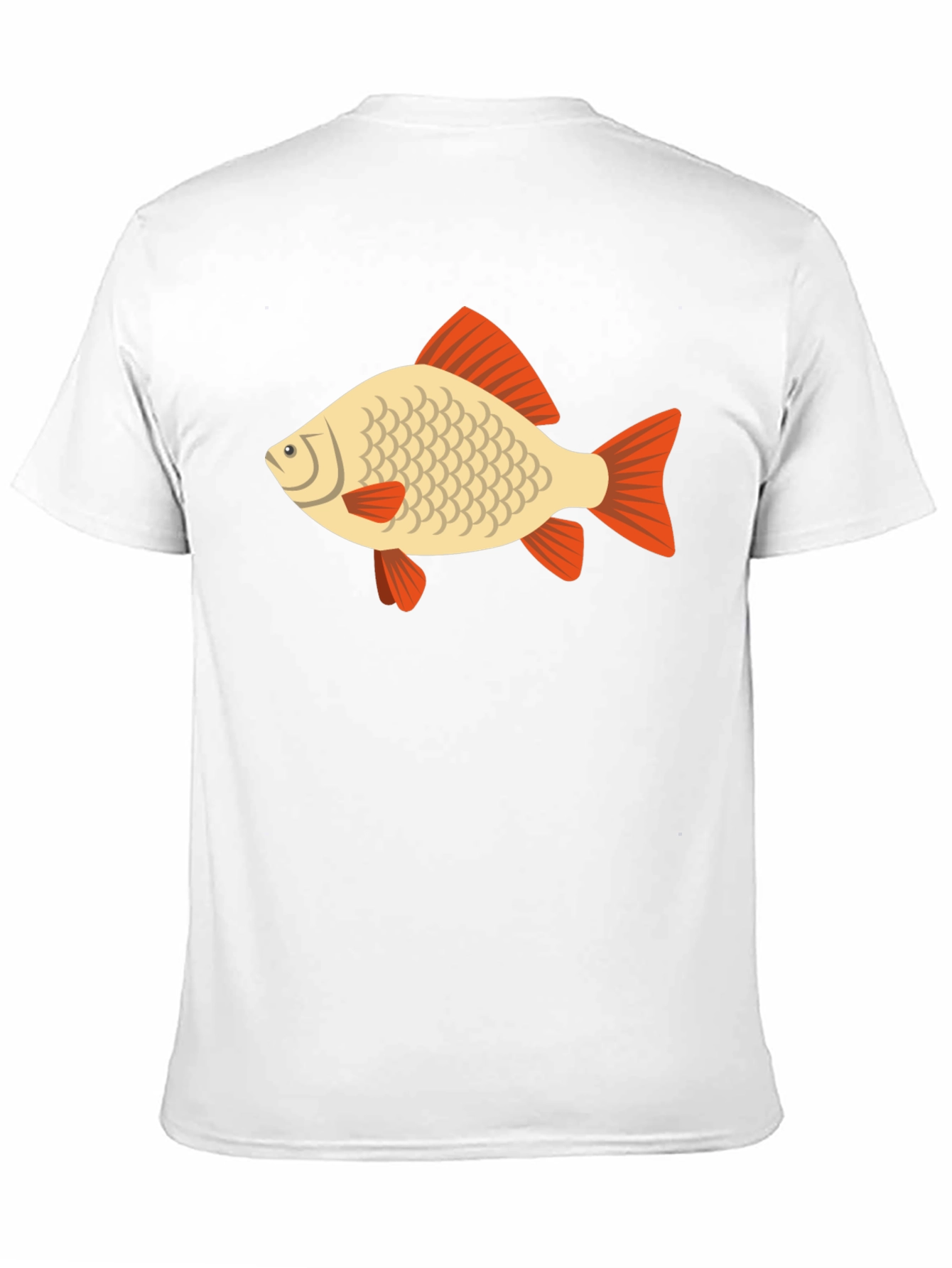 Fish Graphic Tee - Black Cotton Casual T-Shirt