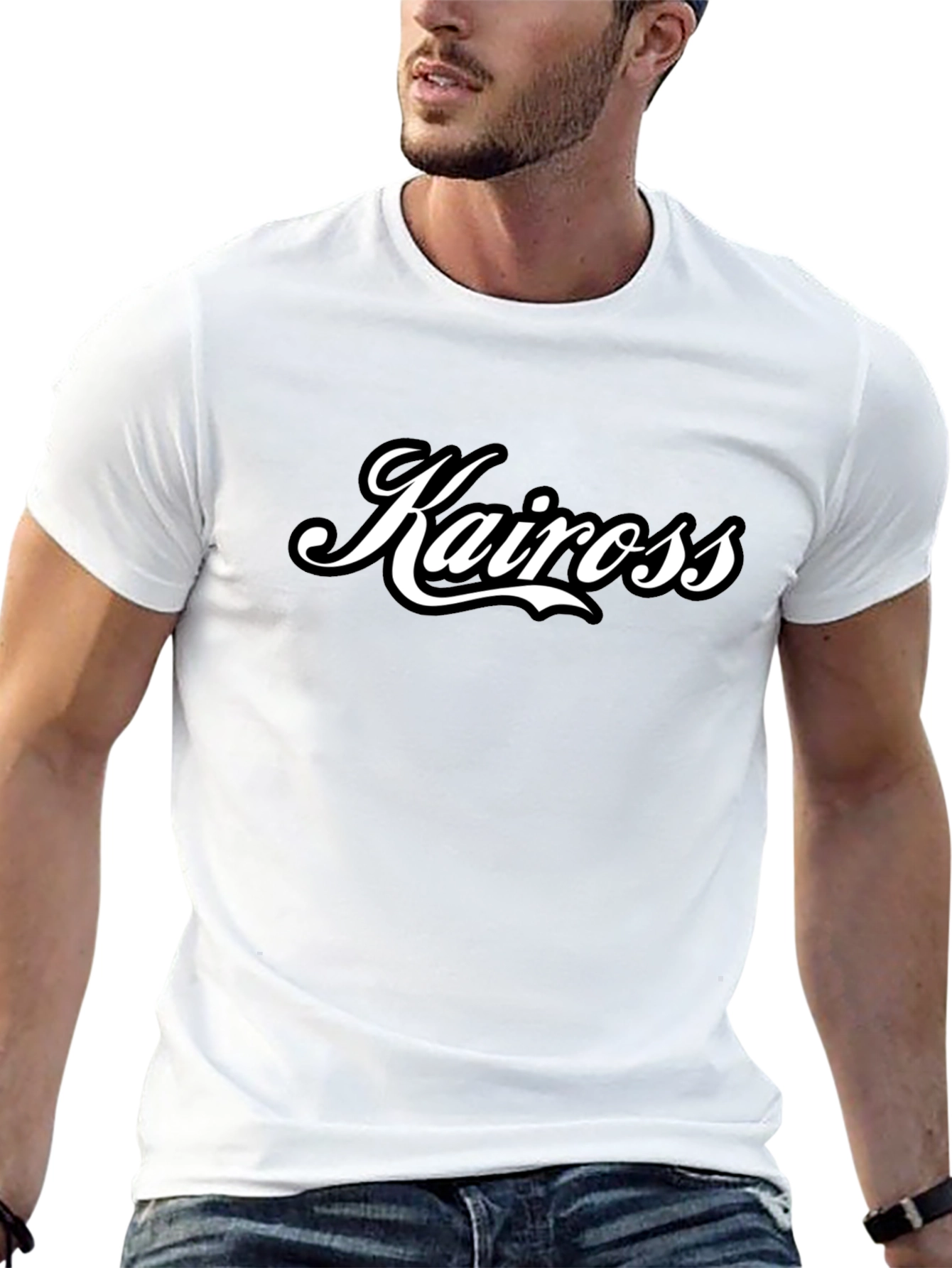 Kaiross Black T-Shirt Stylish Casual Wear
