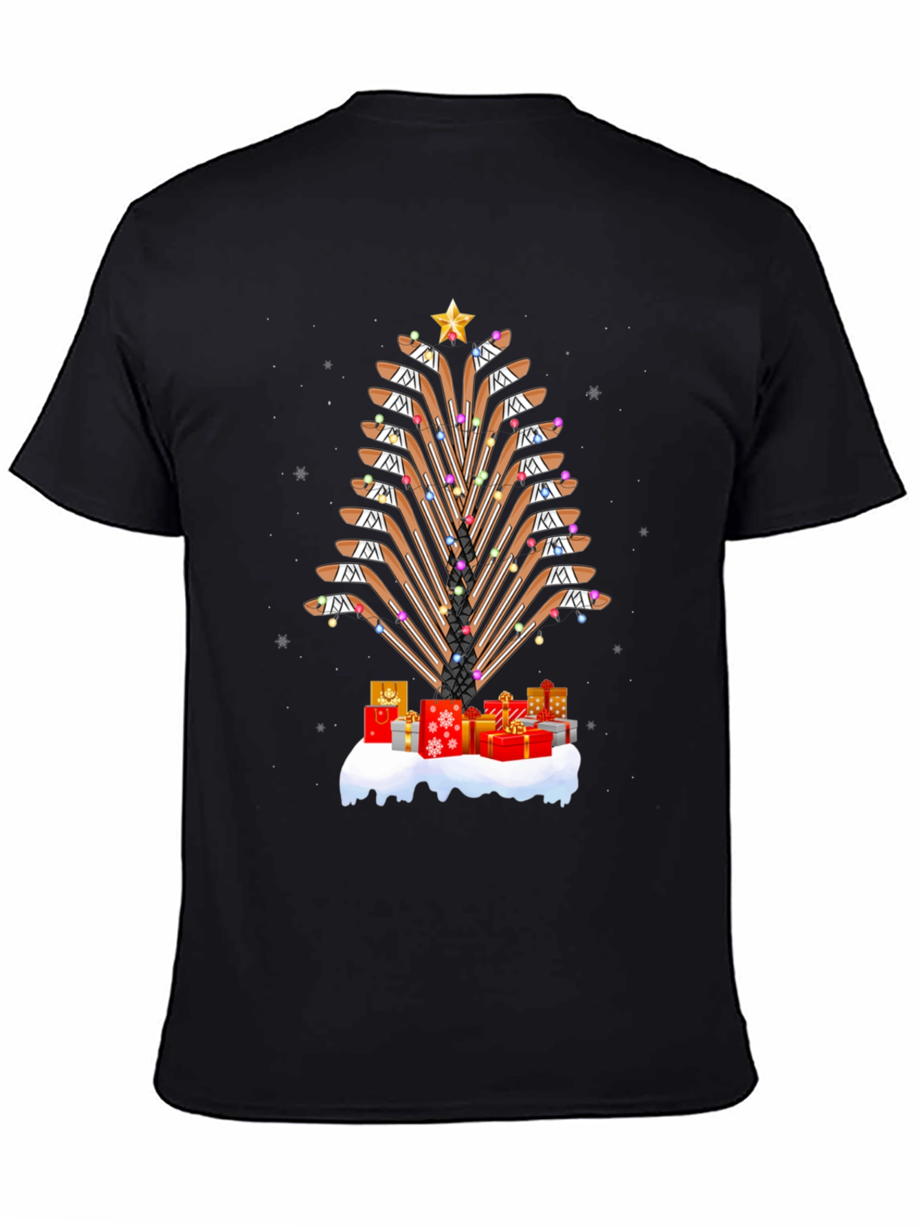 Hockey Sticks Christmas Tree T-Shirt