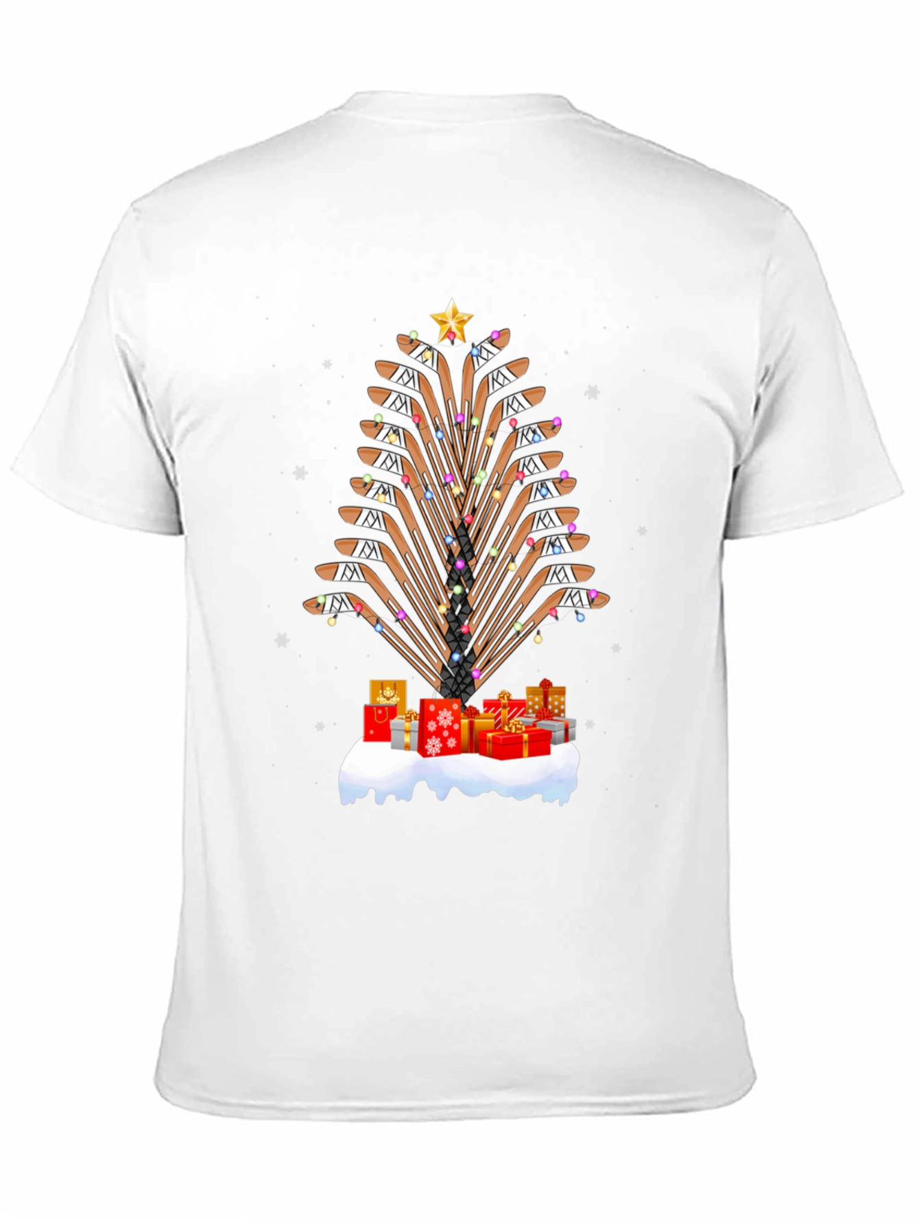 Hockey Sticks Christmas Tree T-Shirt