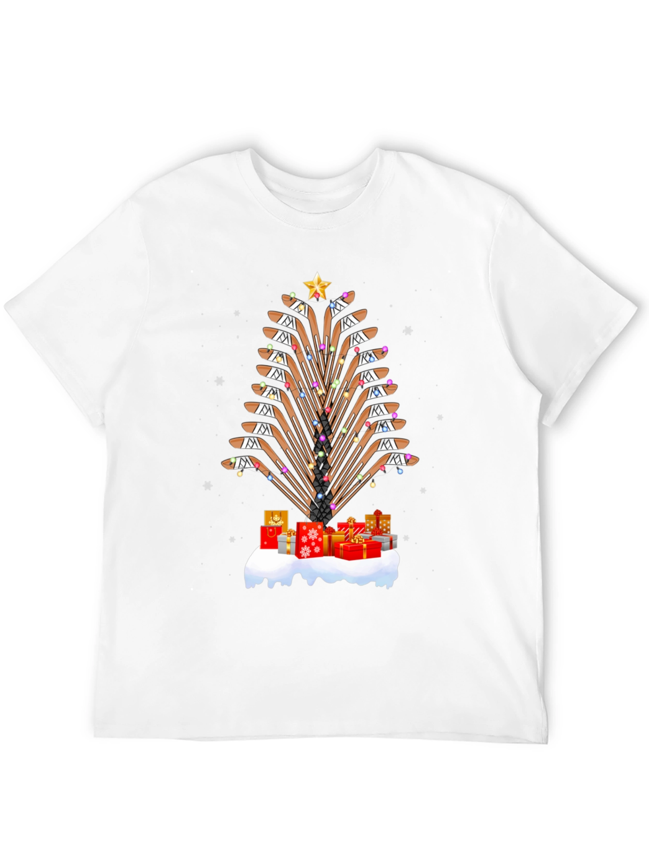 Hockey Sticks Christmas Tree T-Shirt