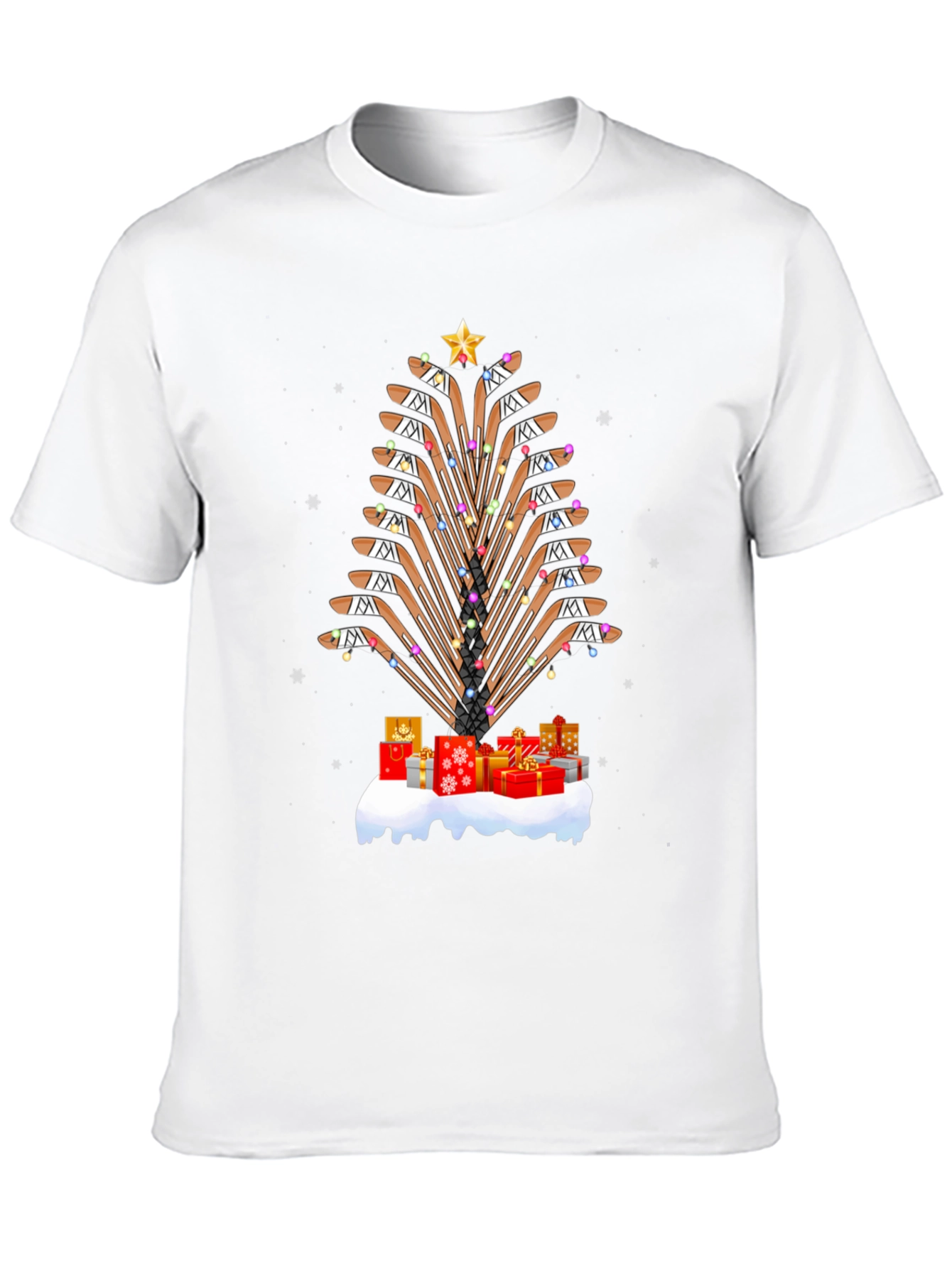 Hockey Sticks Christmas Tree T-Shirt