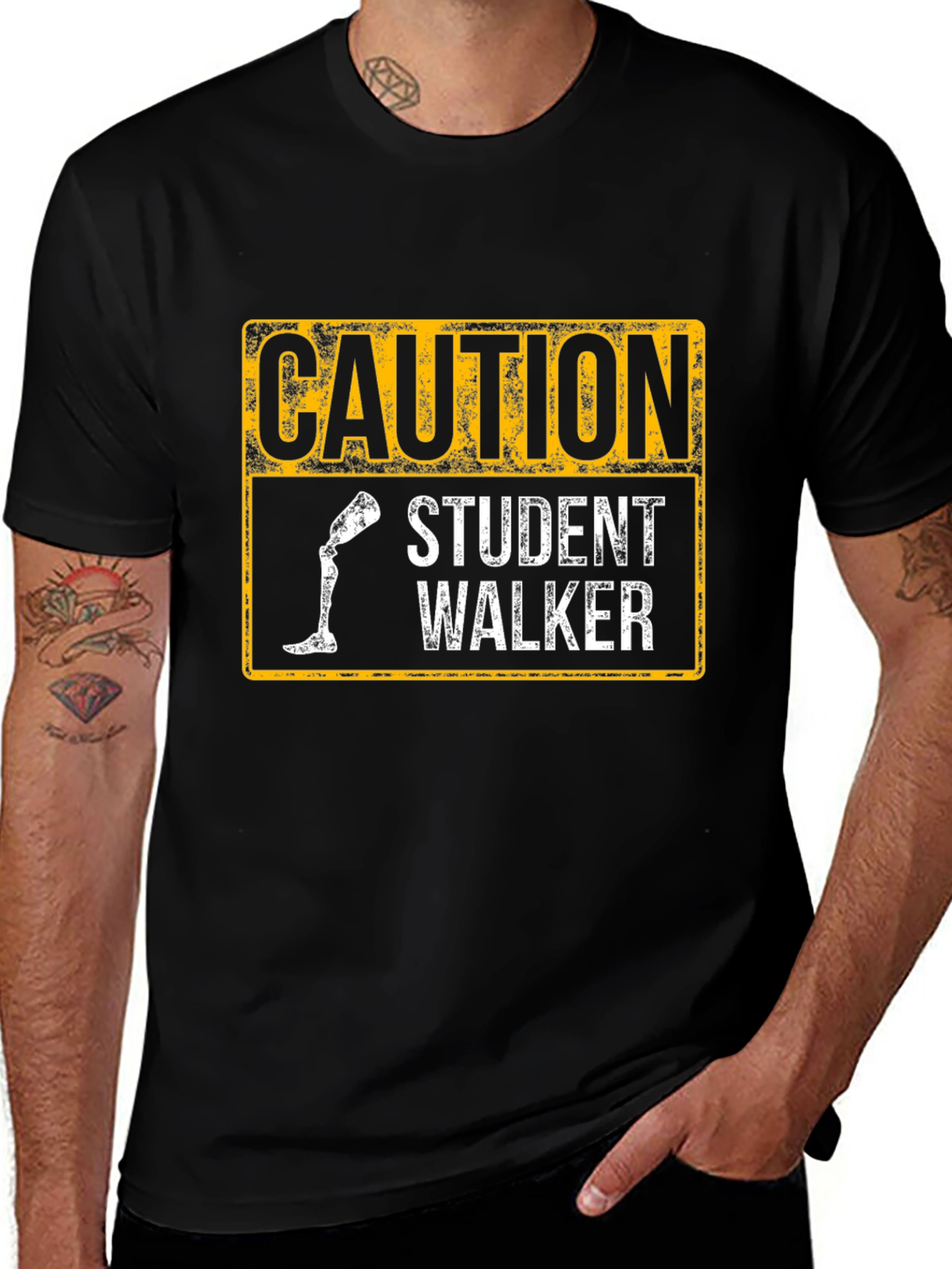Caution Student Walker T-Shirt