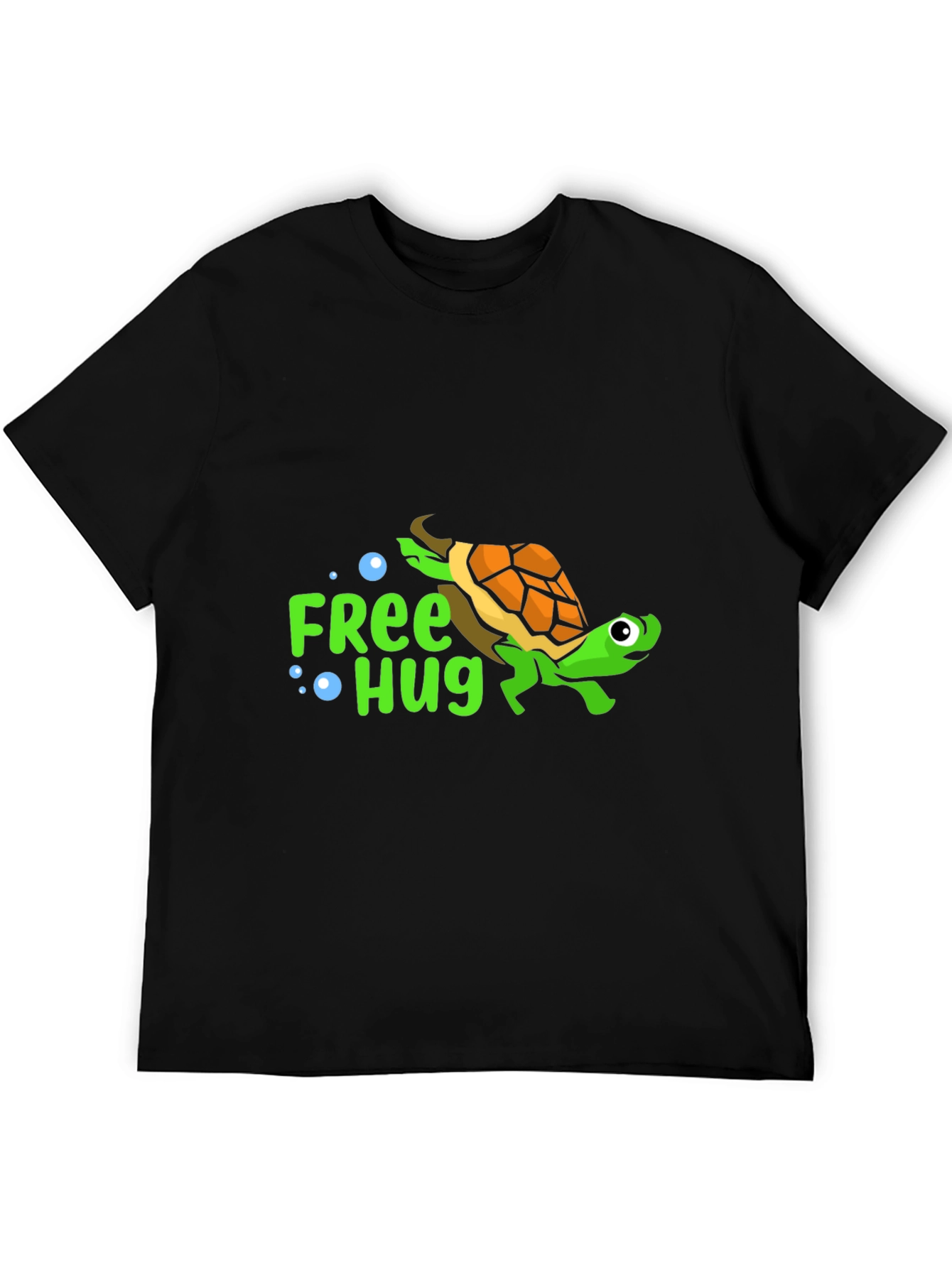 Free Hug Turtle T-Shirt - Cartoon Design