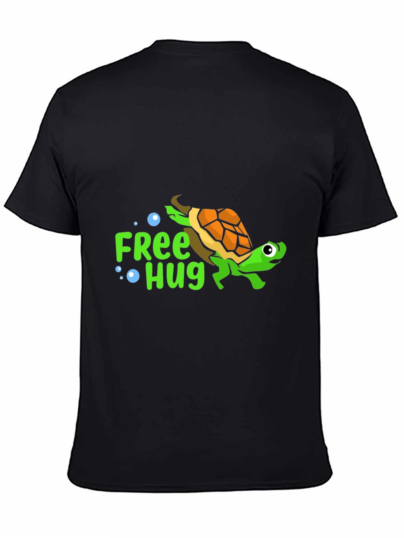 Free Hug Turtle T-Shirt - Cartoon Design