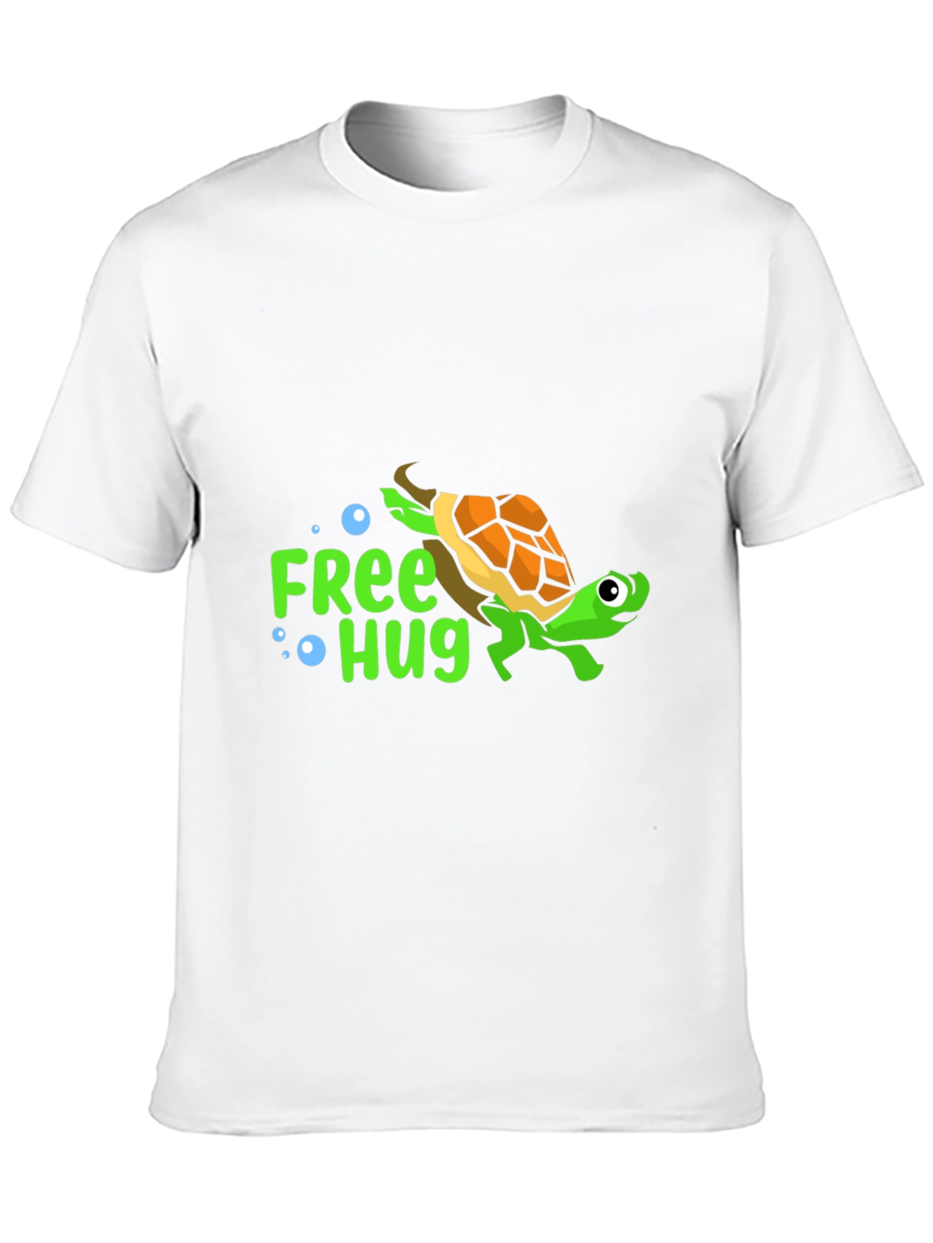 Free Hug Turtle T-Shirt - Cartoon Design